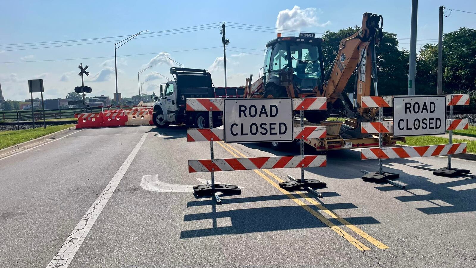 The Linden Avenue bridge is closed until further notice following a police incident on Friday, Aug. 16, 2024, when a pickup driver involved in a pursuit crashed into a train and refused to come out of the vehicle, leading to a multi-agency SWAT response. CONTRIBUTED