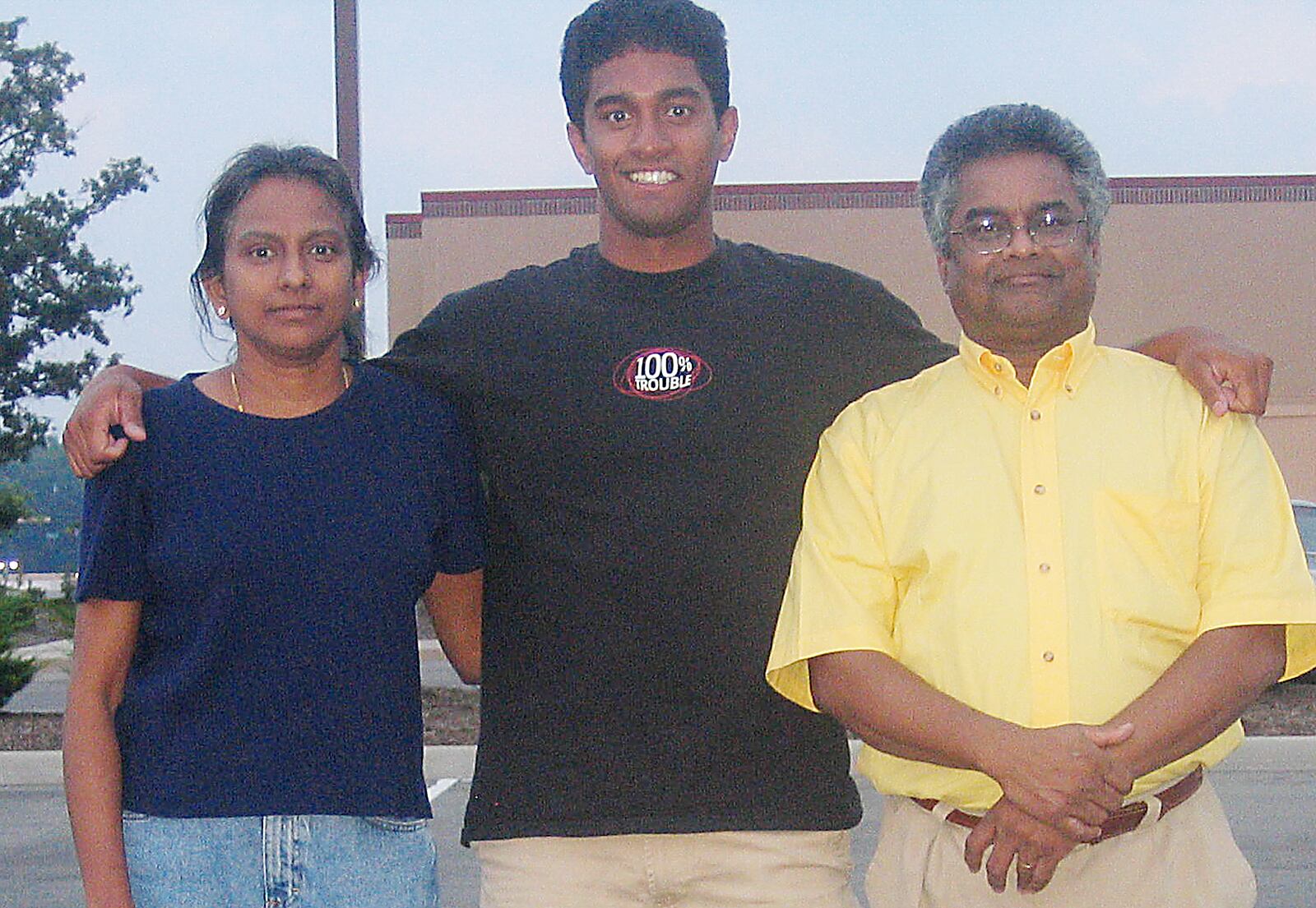 Prabhaker Mateti, right, is pictured with his wife, Kalyani, and son Kiron. SUBMITTED