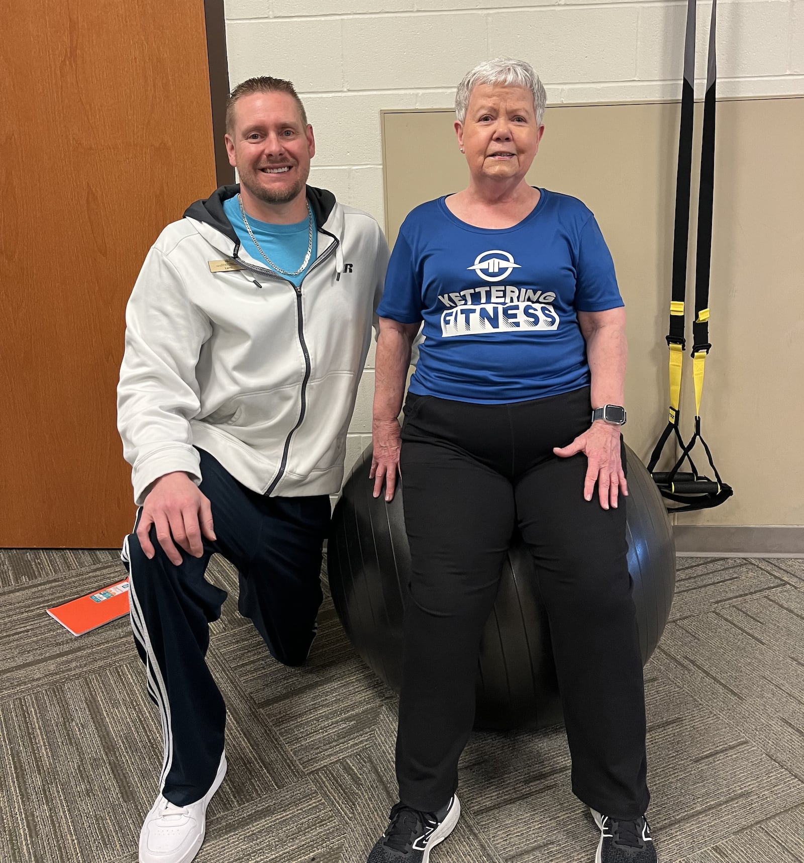 Personal trainer Larry Fox trains client Jerry Craig at the Kettering Recreation Complex. JESSICA GRAUE/CONTRIBUTED