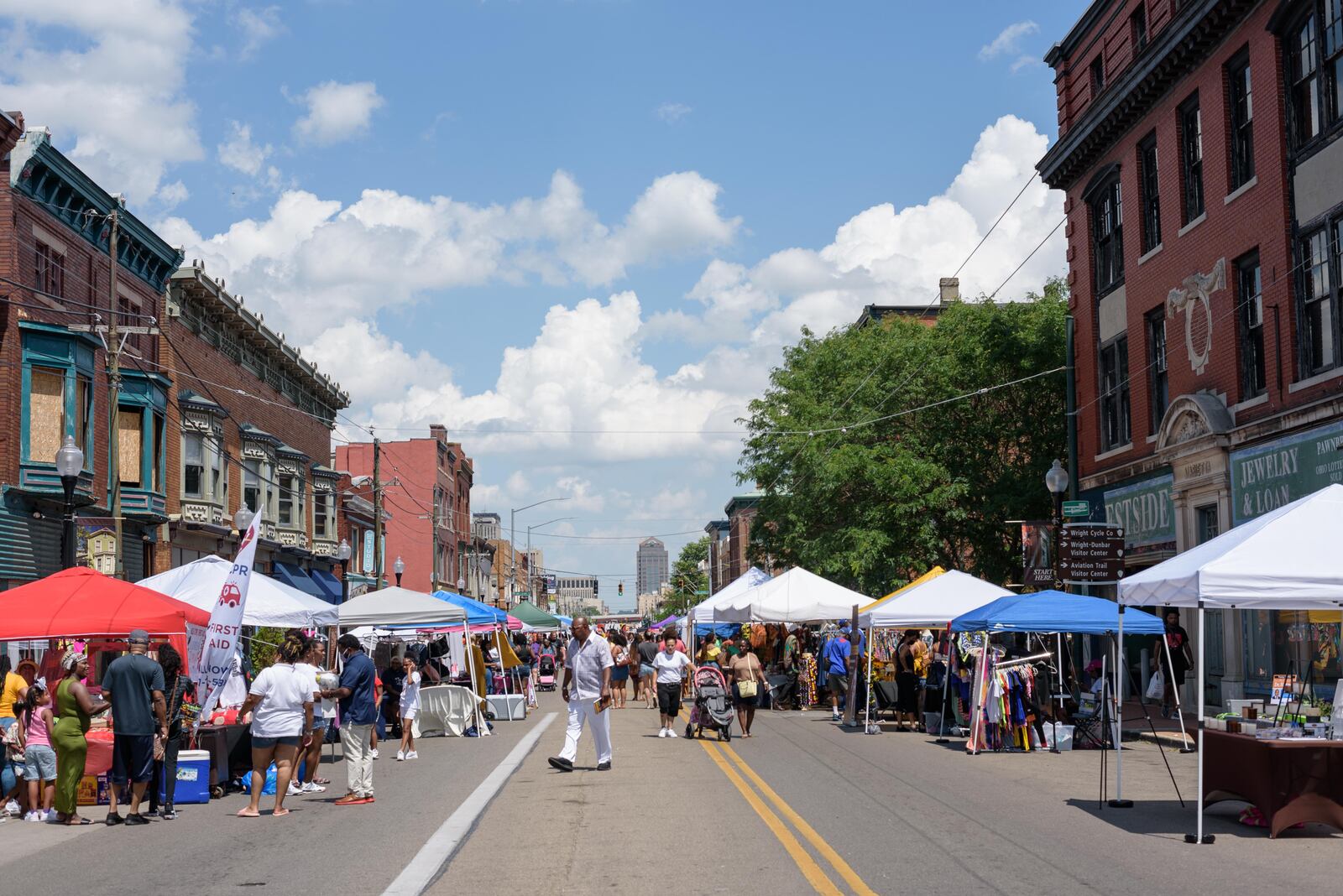 The second annual Wright Dunbar Day Block Party, organized by Dayton entrepreneur Tae Winston was held on Sunday, June 27, 2021.  TOM GILLIAM / CONTRIBUTING PHOTOGRAPHER