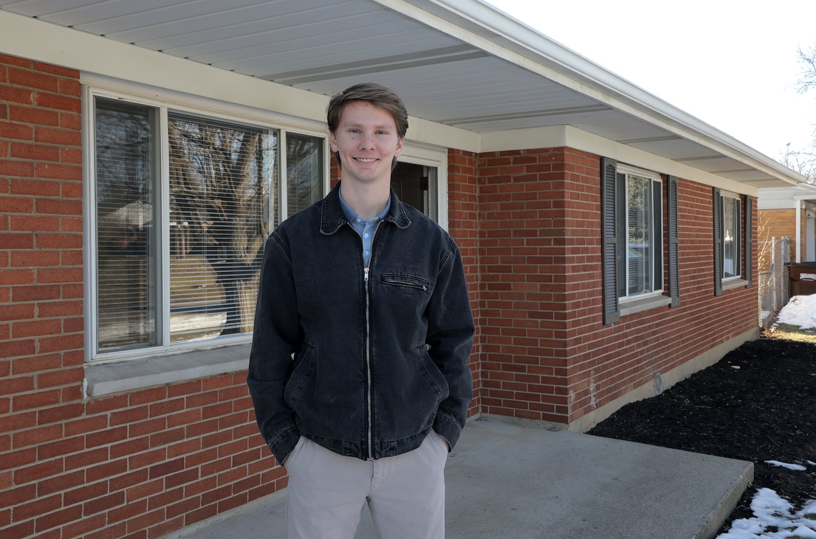 First-time home buyer Andrew Good is closing on a new house in Kettering this week. BILL LACKEY/STAFF