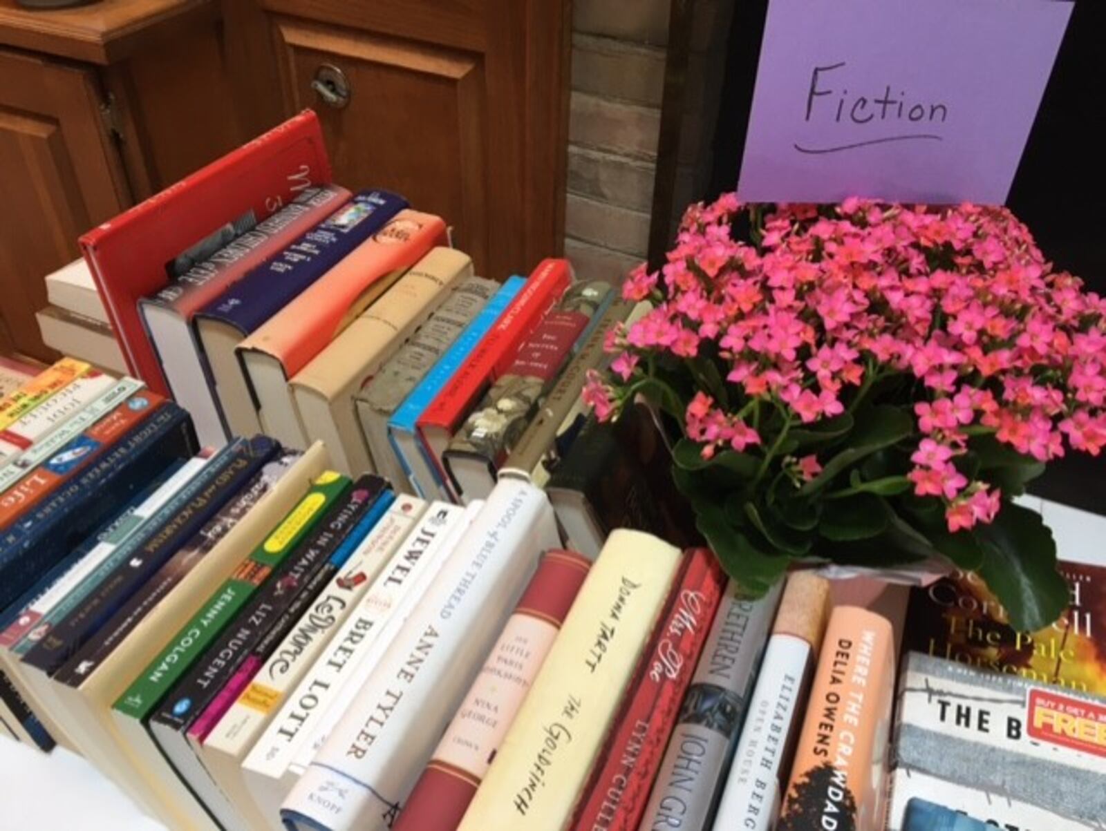 It’s best to separate fiction from non-fiction at a Book Swap. Photo by Staff writer Meredith Moss.