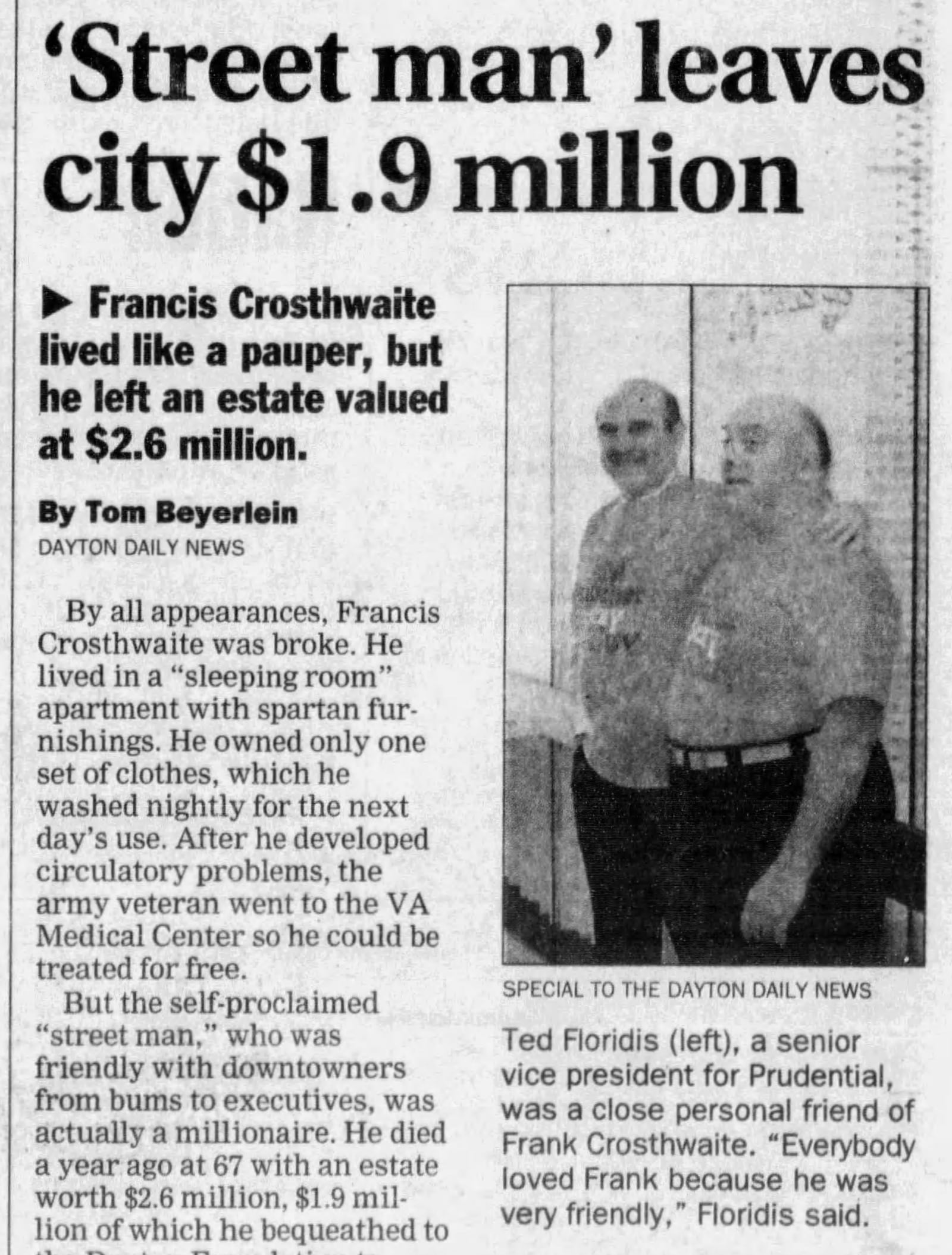 Dayton Daily News April 30, 1999. DAYTON DAILY NEWS ARCHIVES