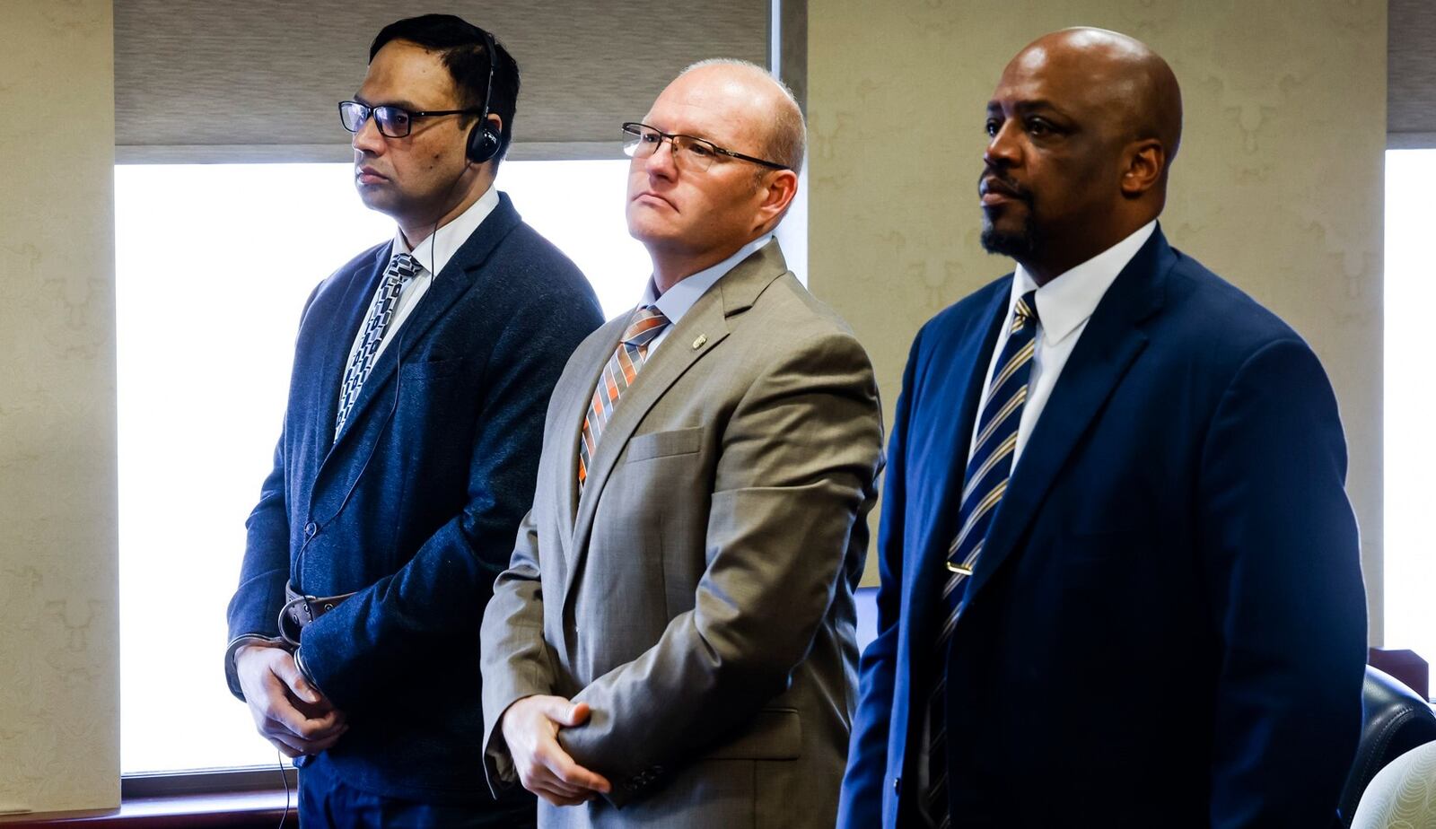 Attorneys David Washington and Jeremy Evans will represent West Chester homicide suspect Gurpreet Singh, left. NICK GRAHAM/STAFF