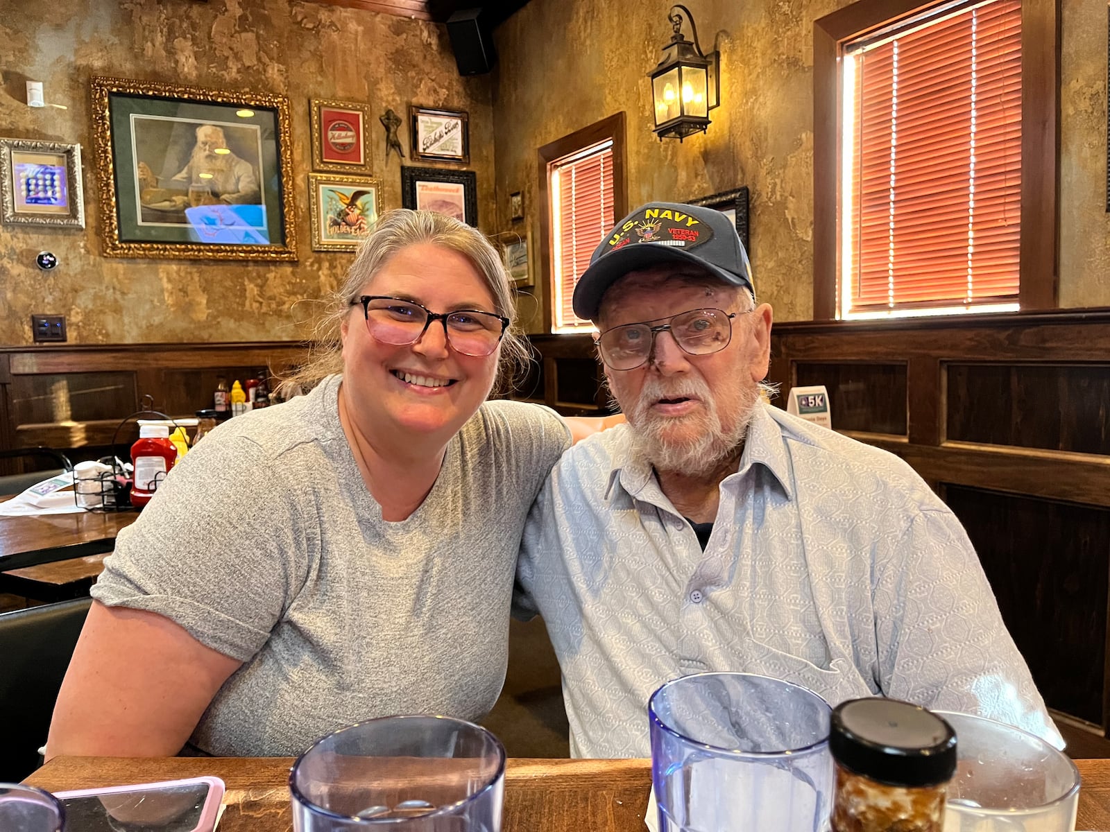 Pictured is Melissa Fields of West Carrollton and her dad, George W. Schram. NATALIE JONES/STAFF