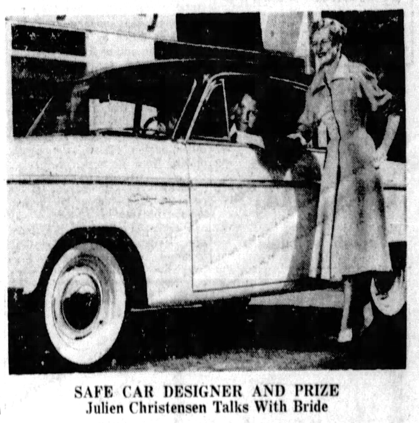 March 28, 1954: Daytonian wins nationwide "Safe Car" contest. DAYTON DAILY NEWS ARCHIVES