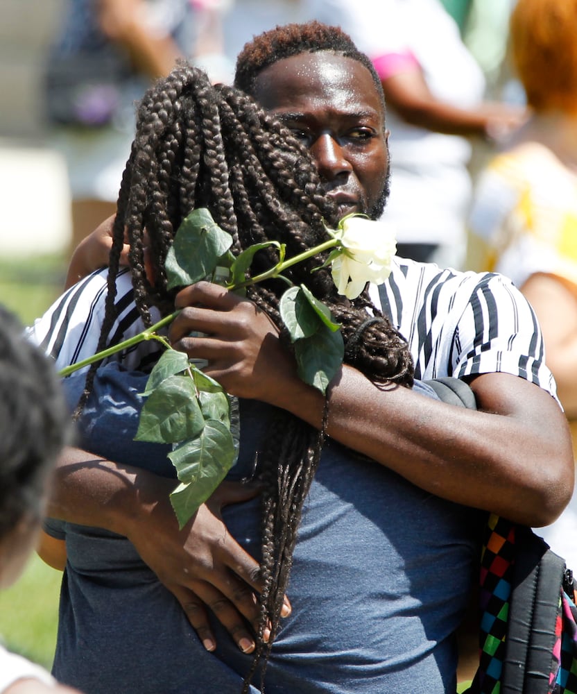 PHOTOS: Prayer vigil held for victims of Oregon District shooting