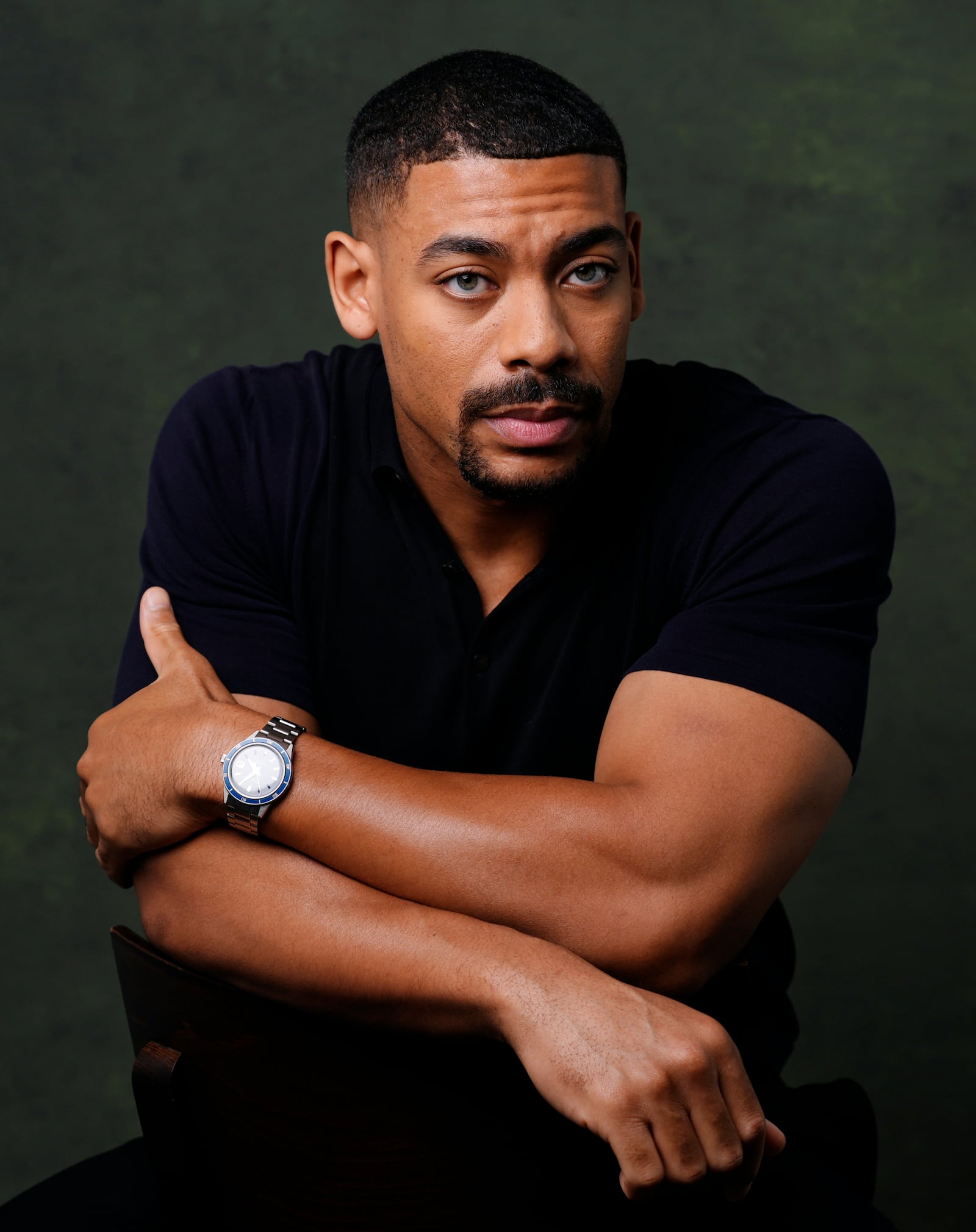 Aaron Pierre poses for a portrait on Thursday, Aug. 29, 2024, in Los Angeles. Pierre has been named one of The Associated Press' Breakthrough Entertainers of 2024. (AP Photo/Chris Pizzello)