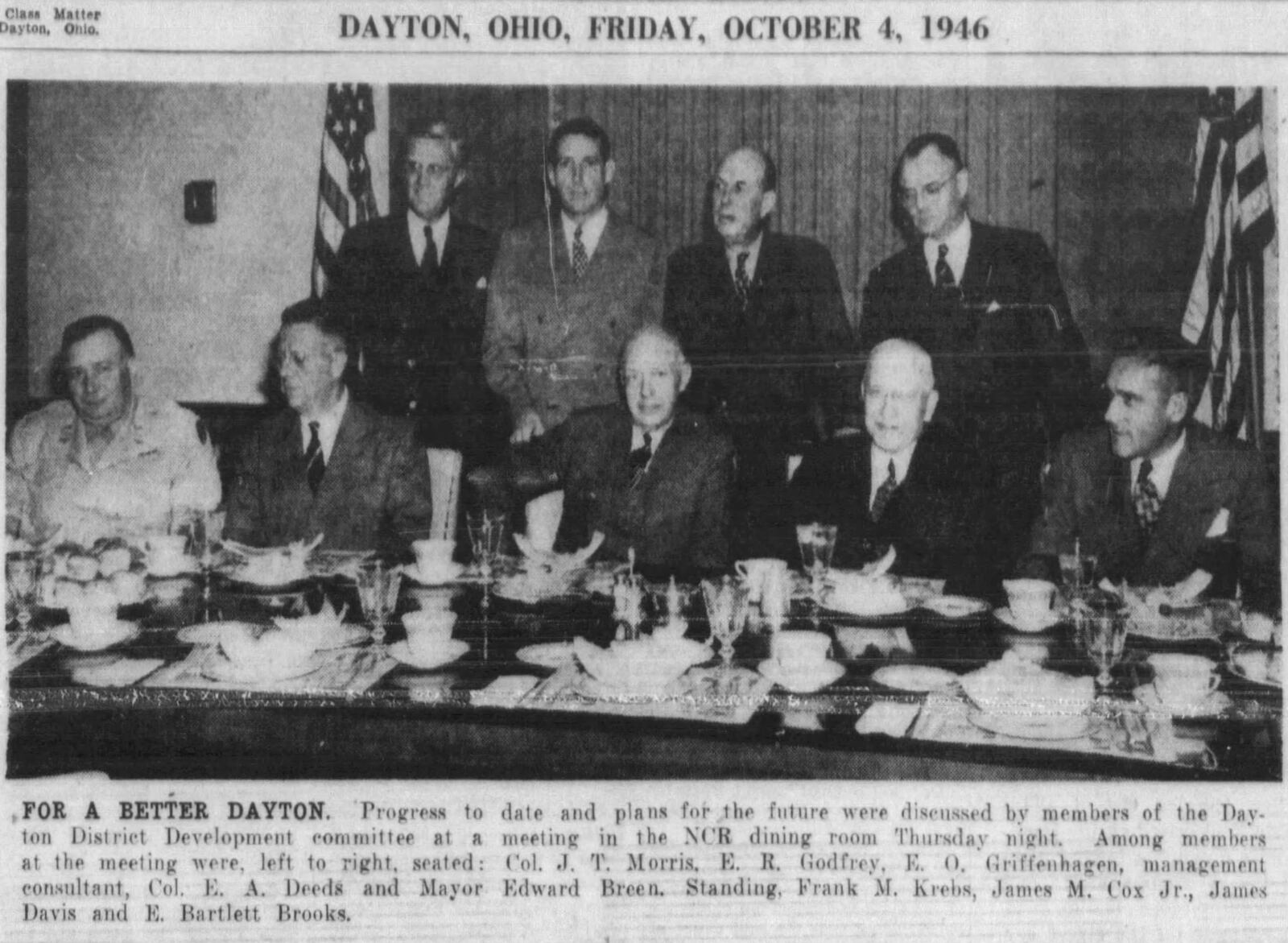 Oct. 4, 1946: Dayton committee plans for the future. DAYTON DAILY NEWS ARCHIVES