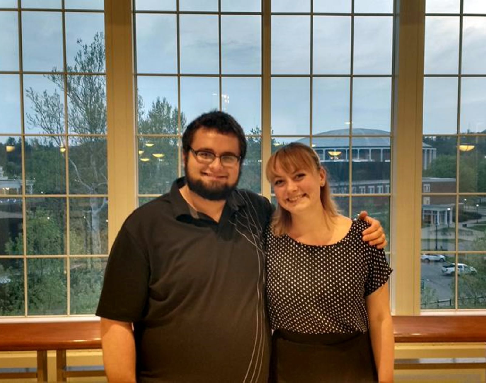 Megan Griffith, right, and her husband Adam, attended Ohio University in Athens. Megan, who has dealt with mental health issues for years, has graduated with a master's degree in creative writing and poetry and has launched a business "Healing Unscripted," designed to help others struggling with mental health. CONTRIBUTED