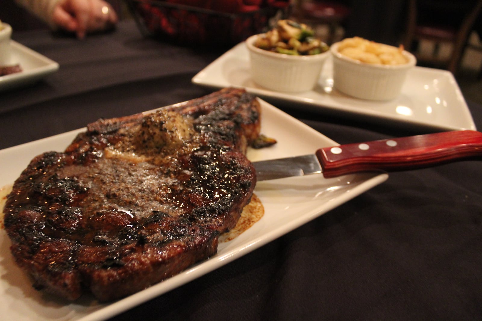 The Bison and The Boar in West Alexandria will celebrate its opening Friday, Feb. 22. Pictured: 22 ounce bone-in ribeye.