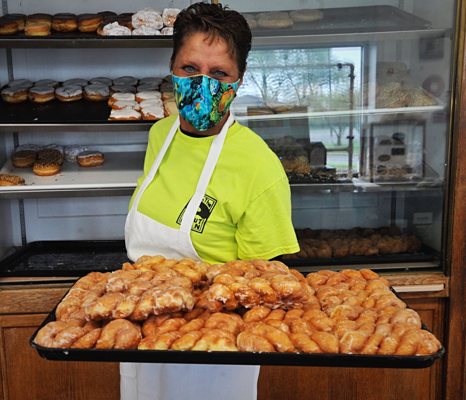 Stan the Donut Man. Staff photo by Marshall Gorby