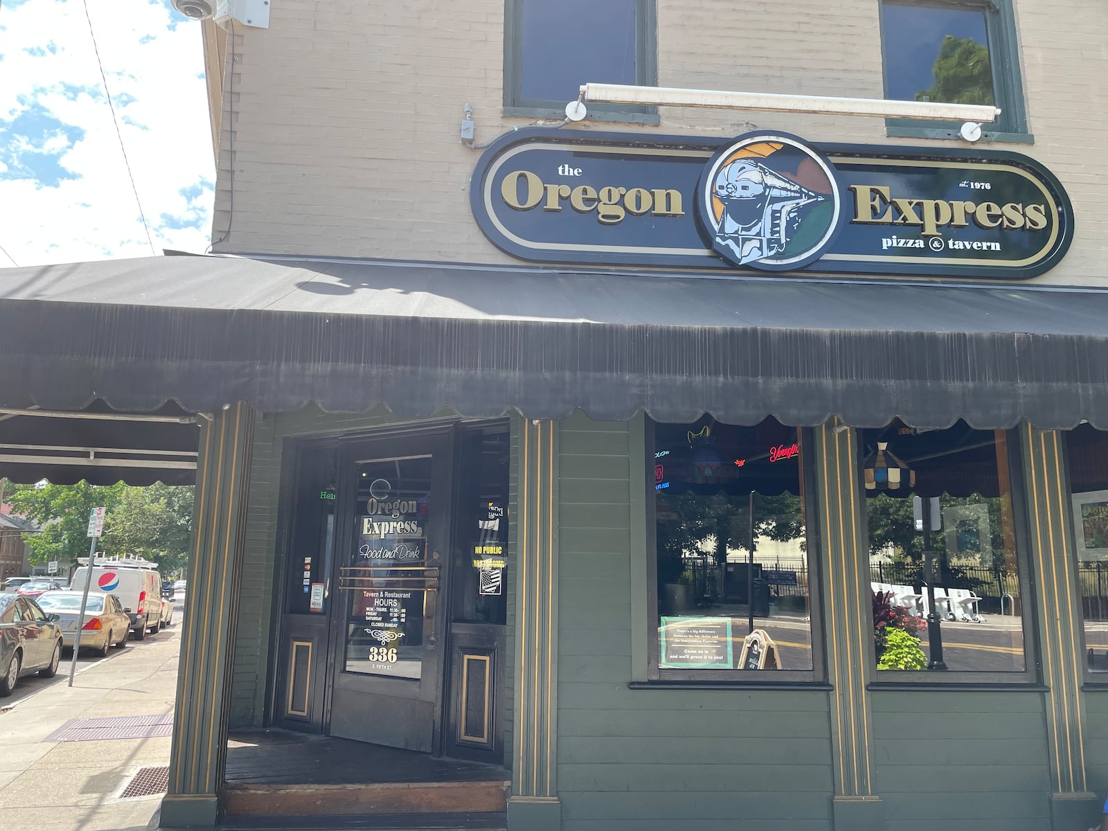 The Oregon Express, located at 336 E. Fifth St. in Dayton, is for sale. NATALIE JONES/STAFF