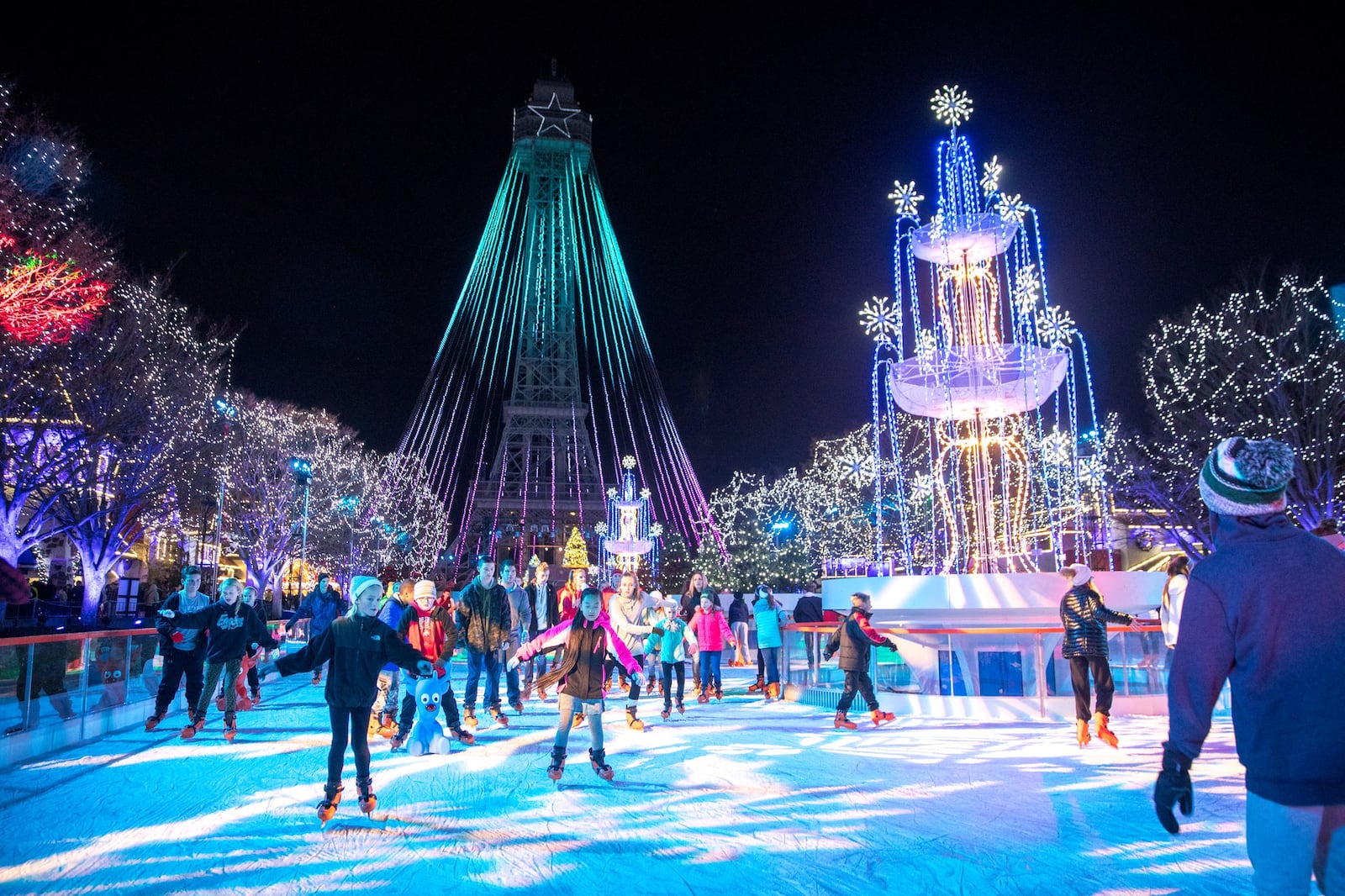 Ring in the new year at Kings Island’s Winterfest, with outdoor ice skating and a countdown with Snoopy. CONTRIBUTED