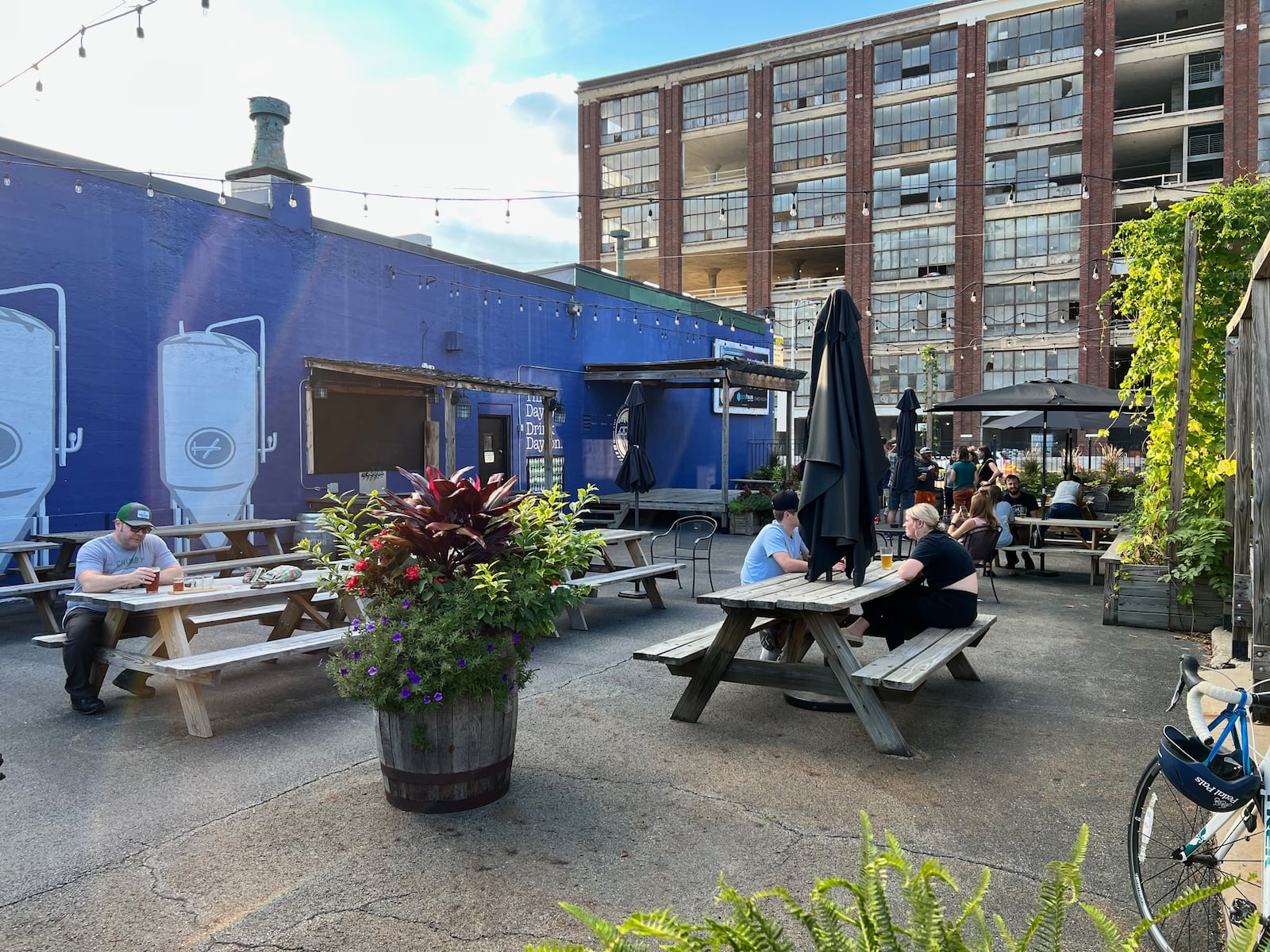 Dayton Beer Company patio is among the most notable spots in downtown Dayton for outdoor dining. 