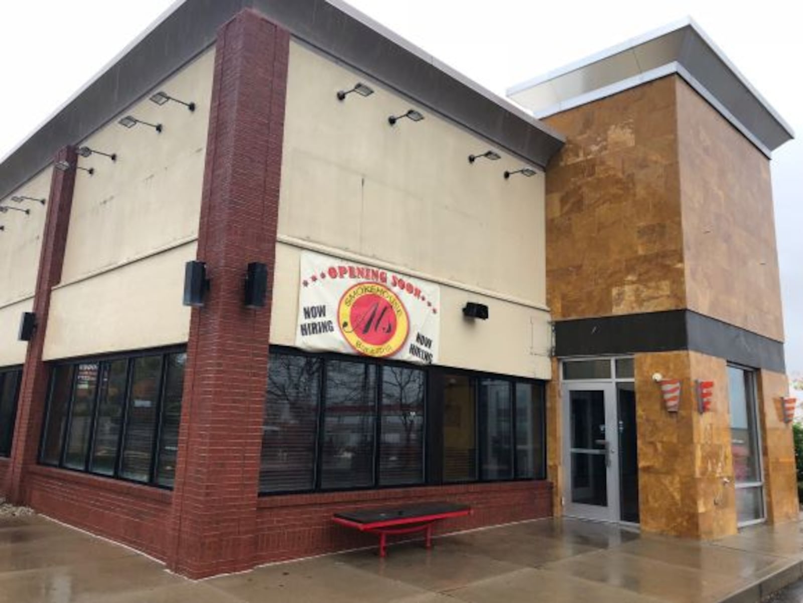 Dayton-area franchisee for Five Guys is moving ahead with plans for a new burgers-and-fries restaurant in the former TGI Fridays and Al's Smokehouse in Huber Heights. This photo was taken in early 2019, prior to Al's Smokehouse's opening. MARK FISHER/STAFF