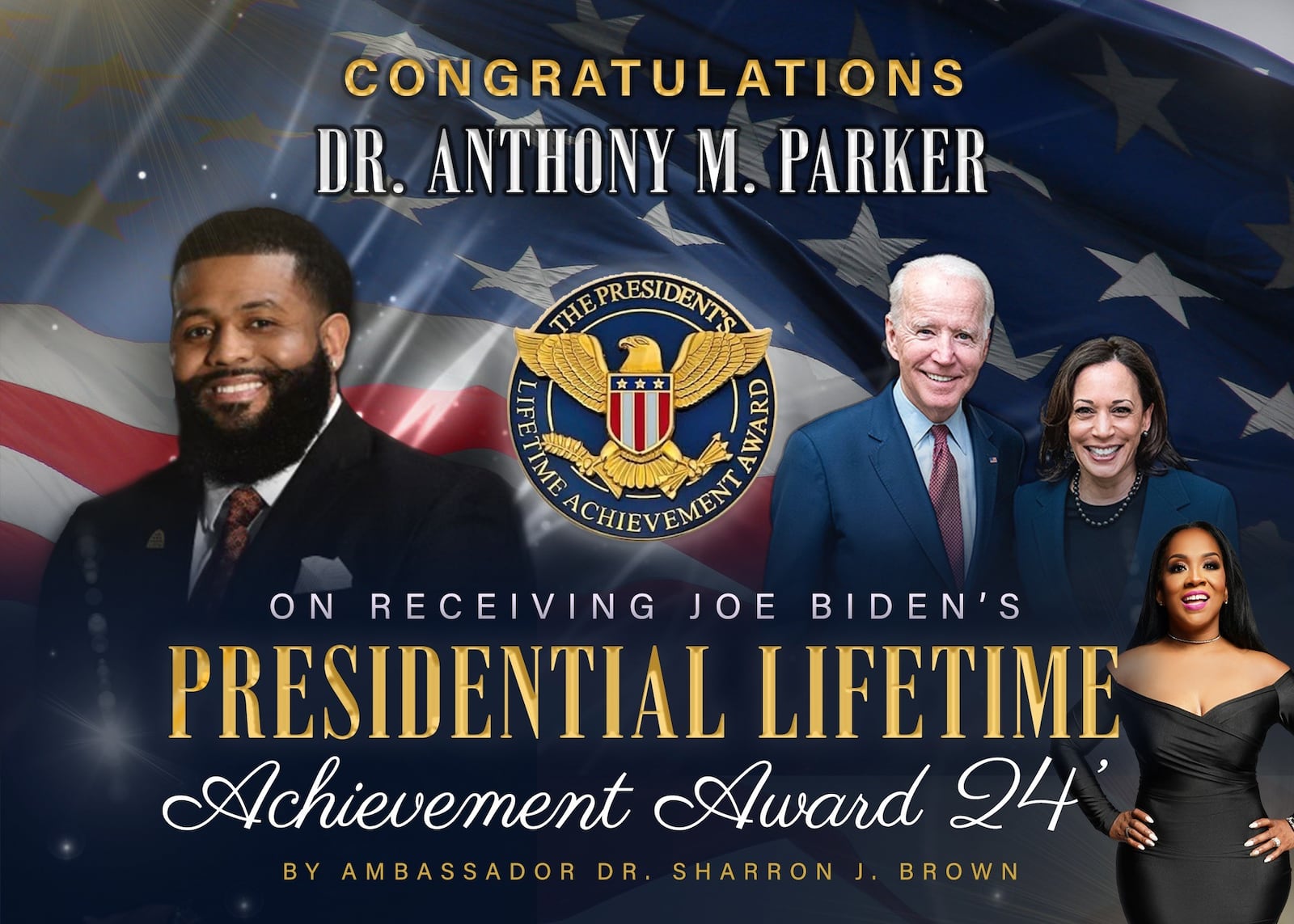 Anthony Parker received the President’s Lifetime Achievement Award this year for his many years of Good Samaritan work involving the youth of the Miami Valley CONTRIBUTED