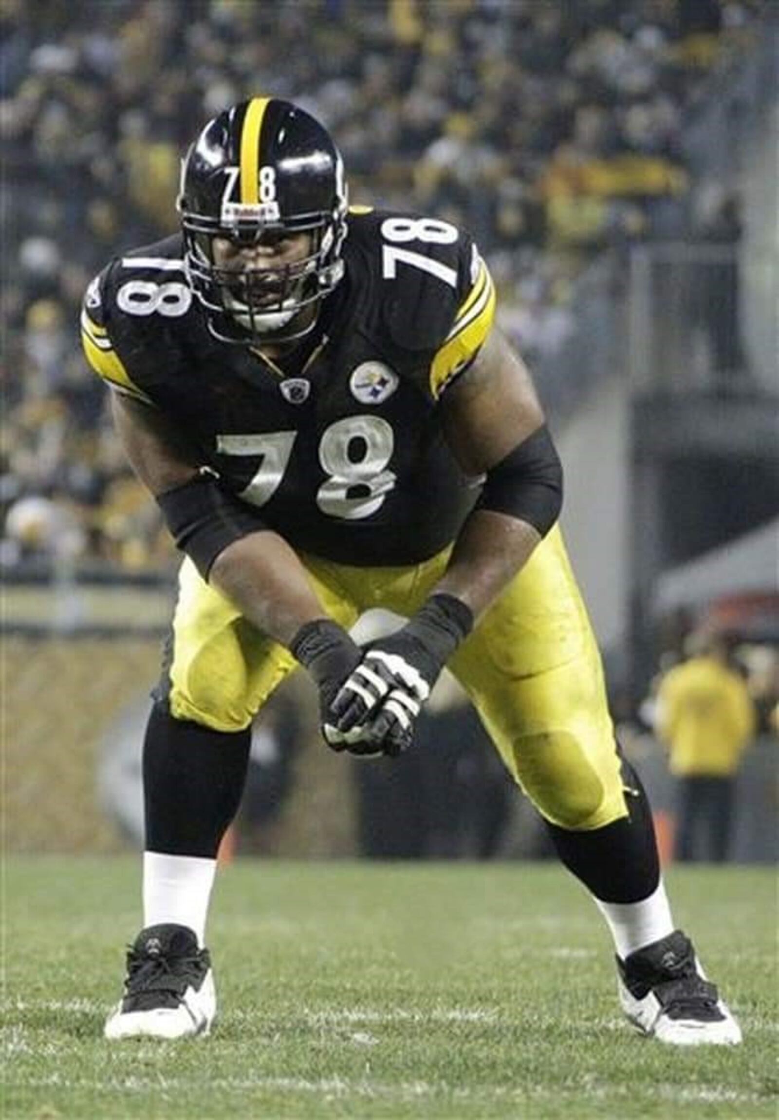 Max Starks, the Pittsburgh Steelers massive offensive lineman (6-foot-9, 350 pounds) and son of Ross Browner, would win two Super Bowls with the Steelers. CONTRIBUTED