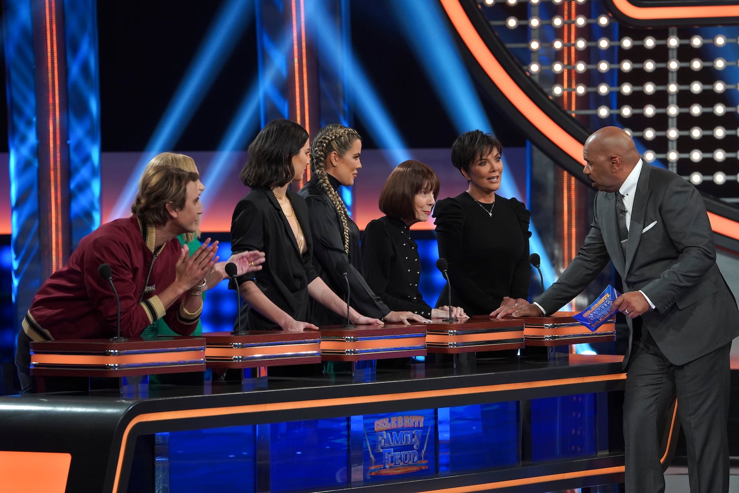 Photos: Kardashians vs. West on ABC’s ‘Celebrity Family Feud’