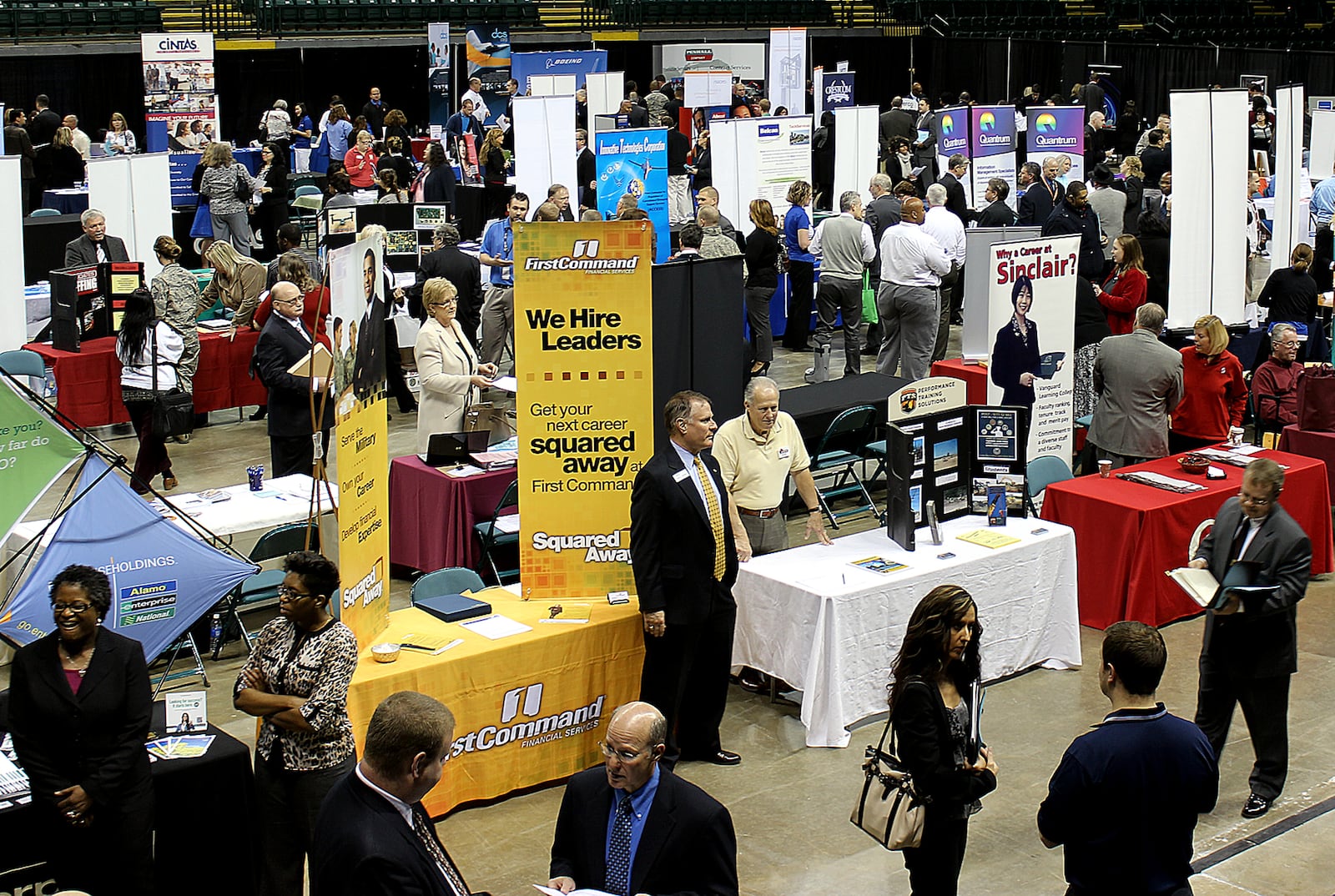 A job fair will be hosted at the Nutter Center Wednesday. MIKE FRANZ / STAFF