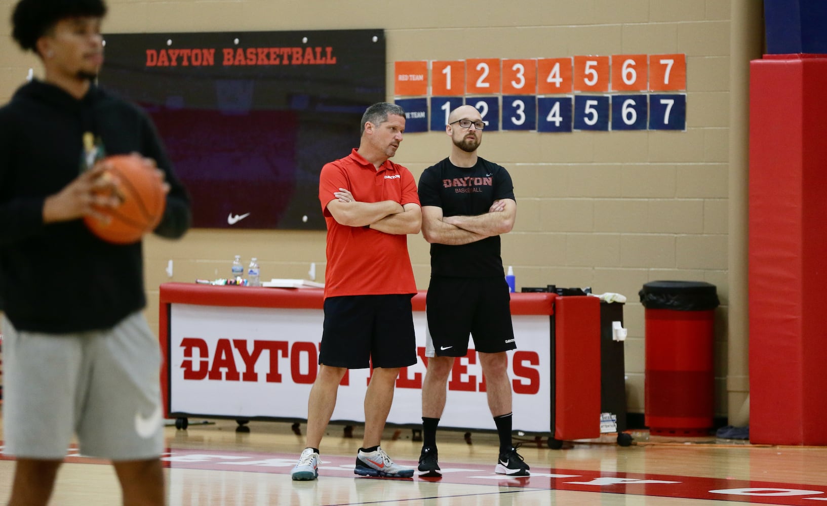 Dayton Flyers practice