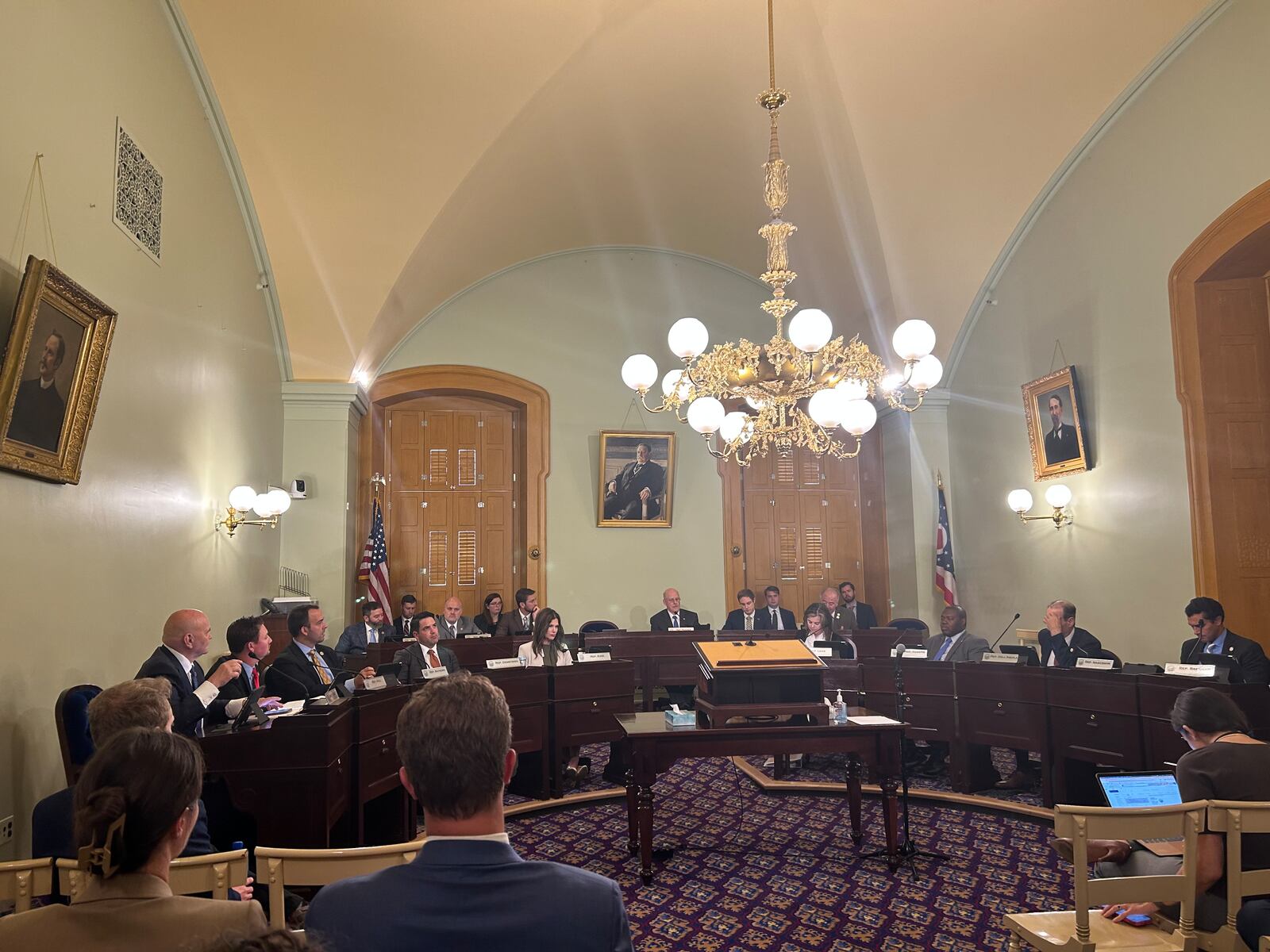 The Ohio House Ways and Means Committee debates amendments to a measure that will give property taxpayers relief in the face of enormous property value hikes.