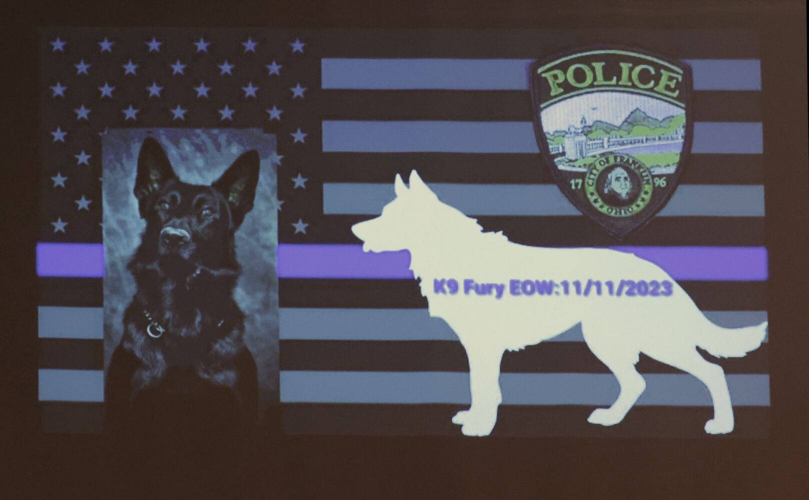 111623 franklin police k9 memorial