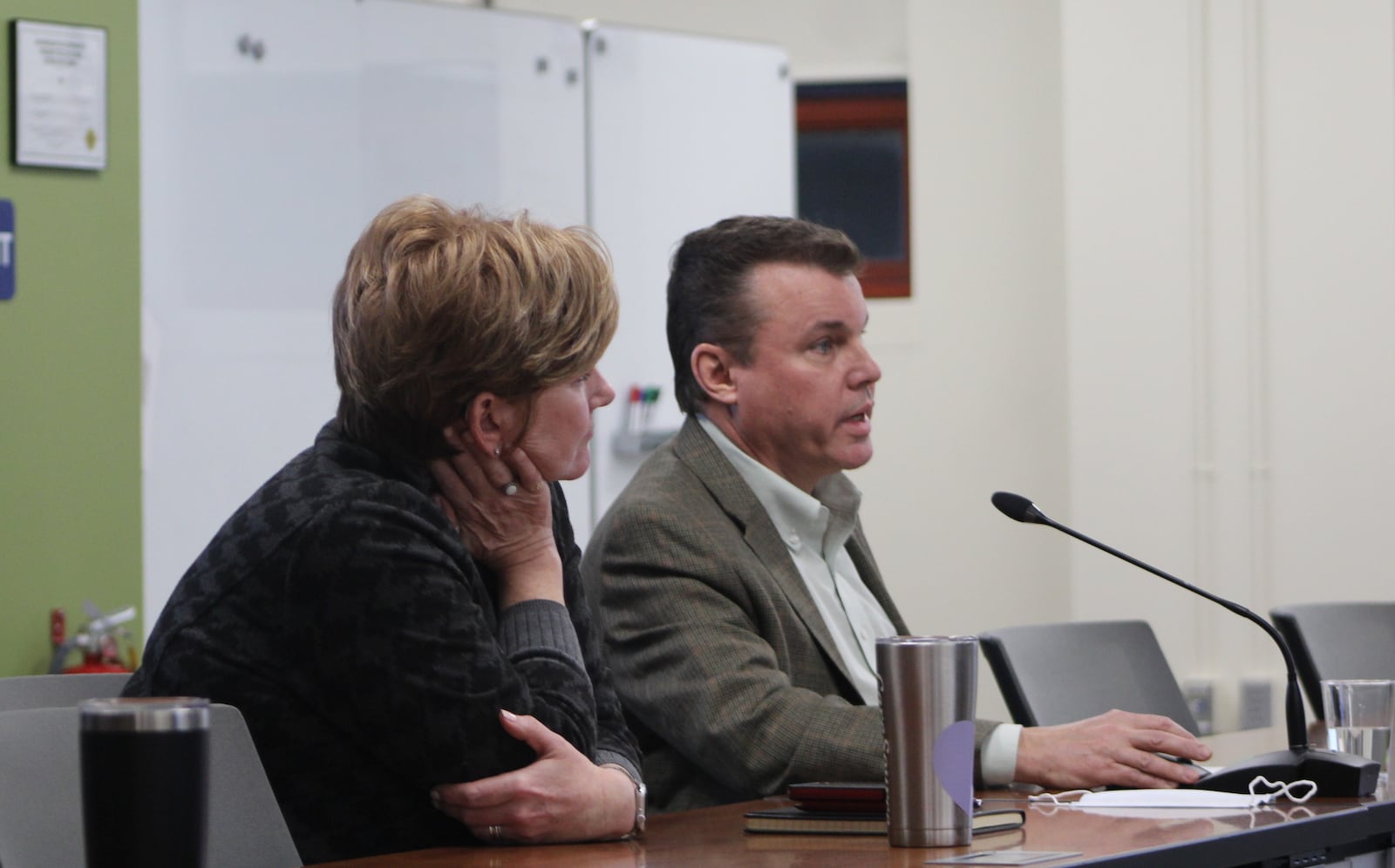 Bob Ruzinsky, CEO of the Greater Dayton Regional Transit Authority, speaks to City Manager Shelley Dickstein and the Dayton City Commission on Wednesday, Feb. 15, 2023. CORNELIUS FROLIK / STAFF