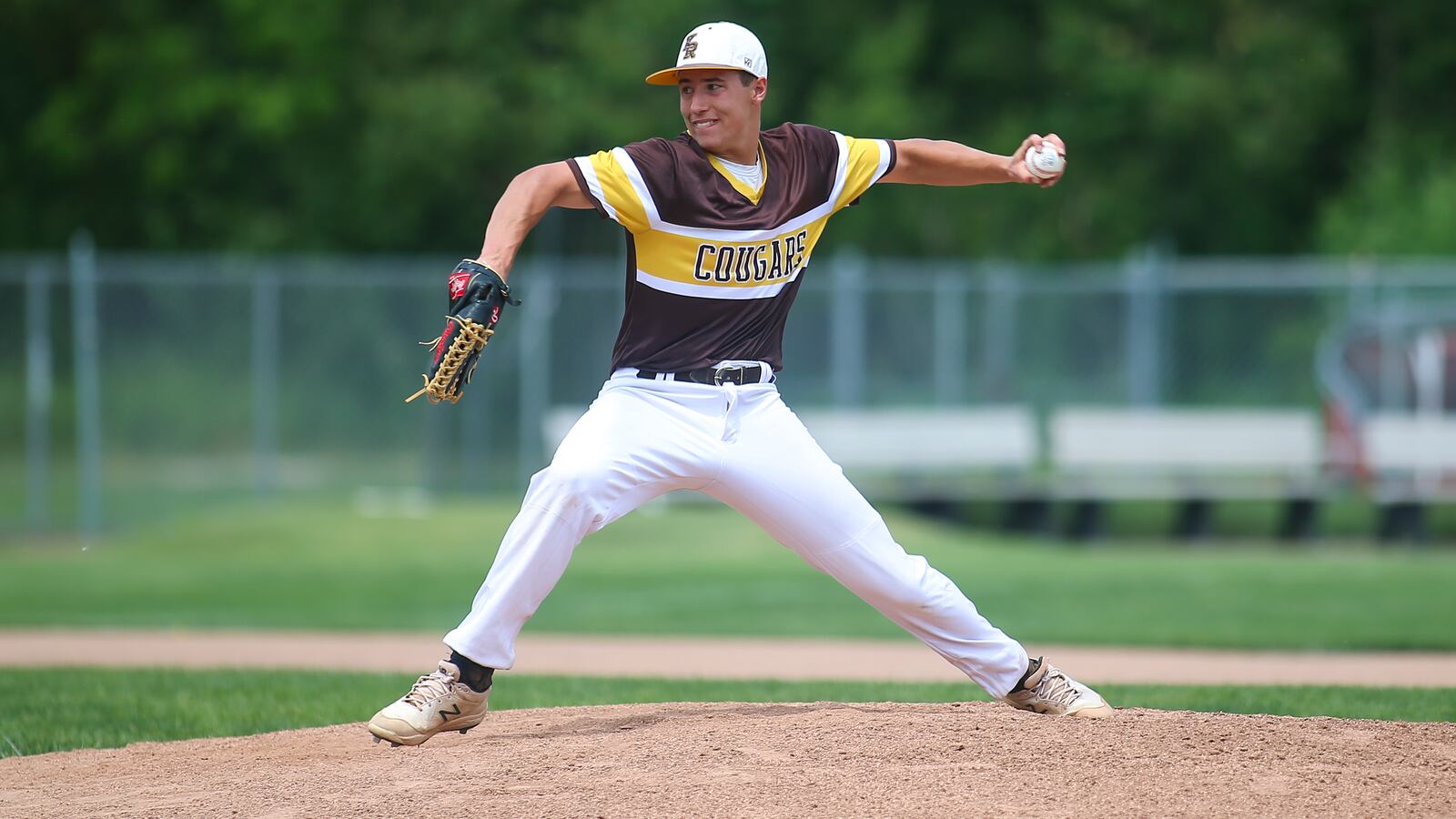 Kenton Ridge High School senior pitcher Justin Maurer motions to the plate during their game against Tippecanoe on Tuesday, May 25 at Carleton Davidson Stadium in Springfield. The Red Devils won 2-0. Michael Cooper/CONTRIBUTED