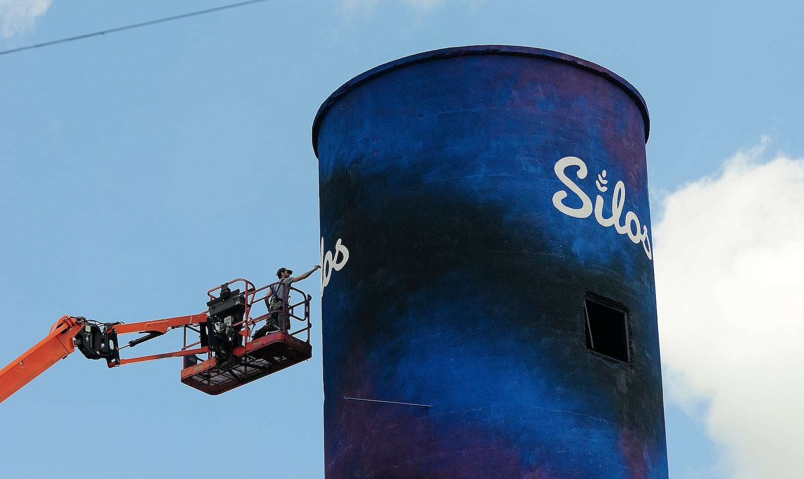 The name is going on The Silos, Thursday, June 27, 2024, a food hall and beer garden with 13,000-square-feet of outdoor space near 2nd Street Market in downtown Dayton. MARSHALL GORBY\STAFF