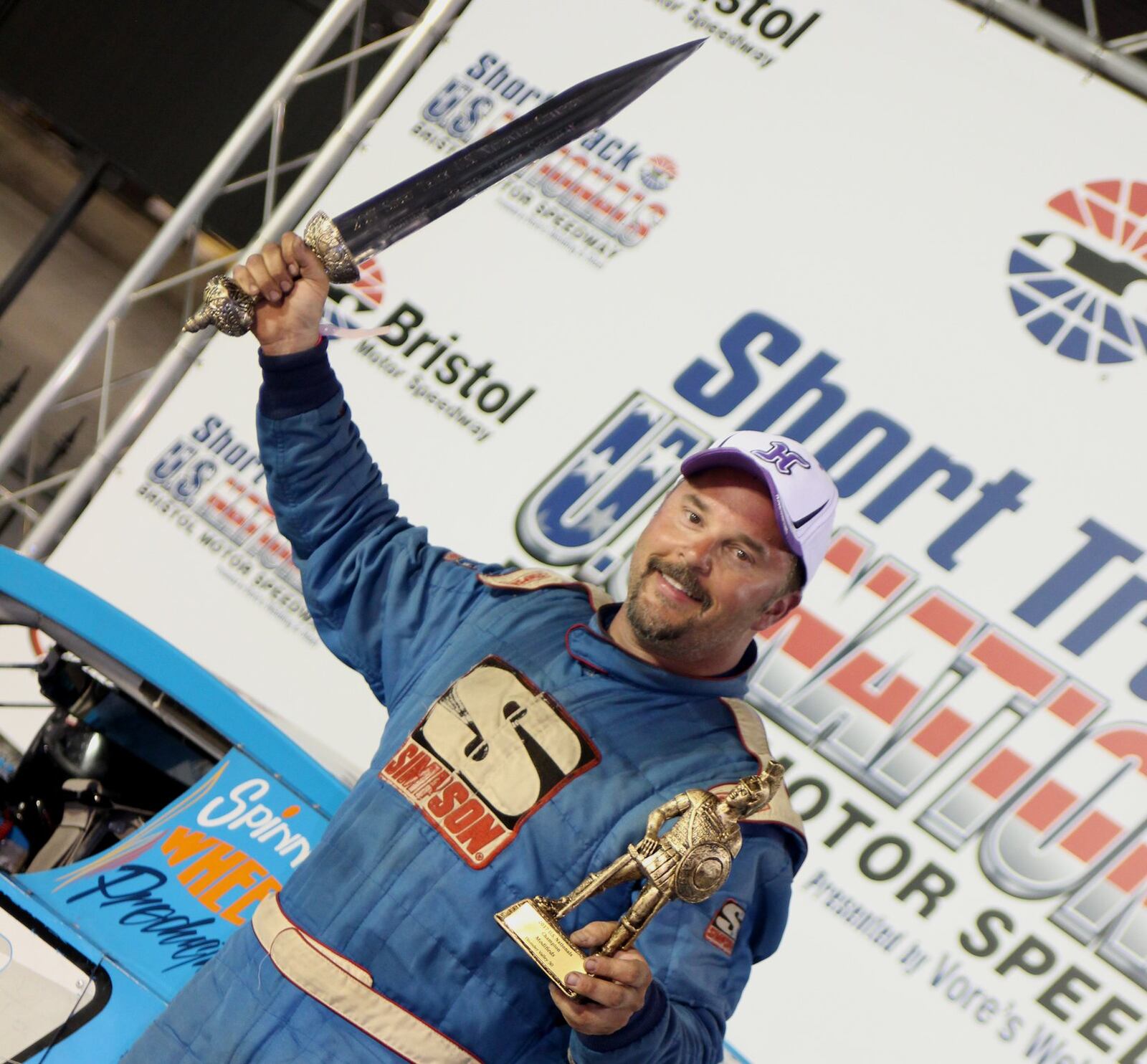 Springfield’s Chad Poole won the 50-lap modified feature at the Short Track U.S. Nationals at Bristol Motor Speedway last Saturday. CONTRIBUTED PHOTO/Scott Mcilwain.