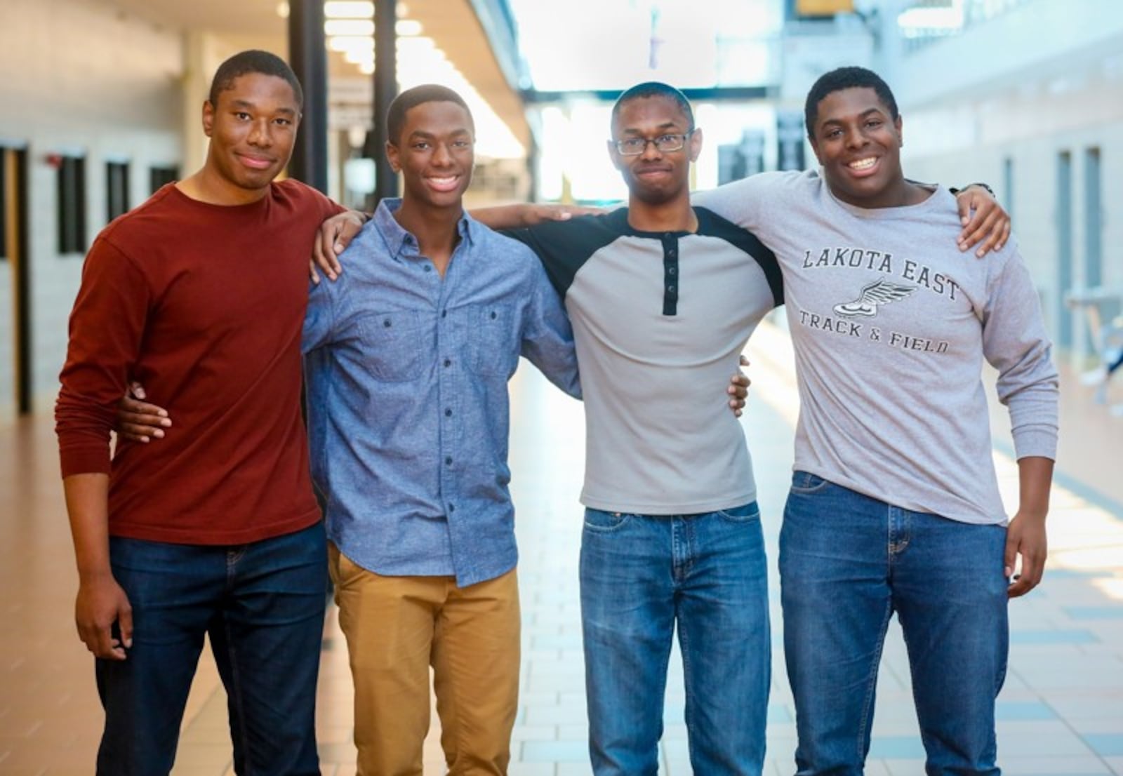 Lakota East seniors and quadruplet brothers Zachary, Aaron, Nigel and Nick Wade have all been accepted to Ivy league schools and have attracted national media attention for their accomplishments.