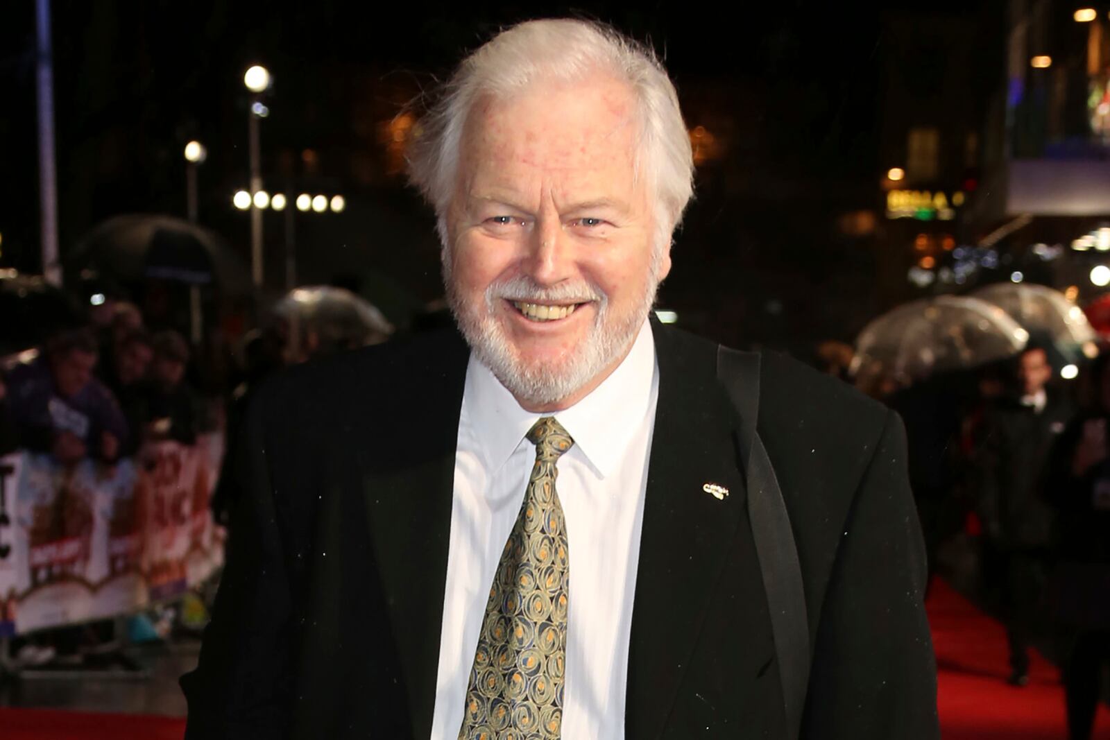 FILE - Actor Ian Lavender poses for photographers upon arrival at the World premiere of the film 'Dad's Army' at a central London cinema, Jan. 26, 2016. (Photo by Joel Ryan/Invision/AP, File)