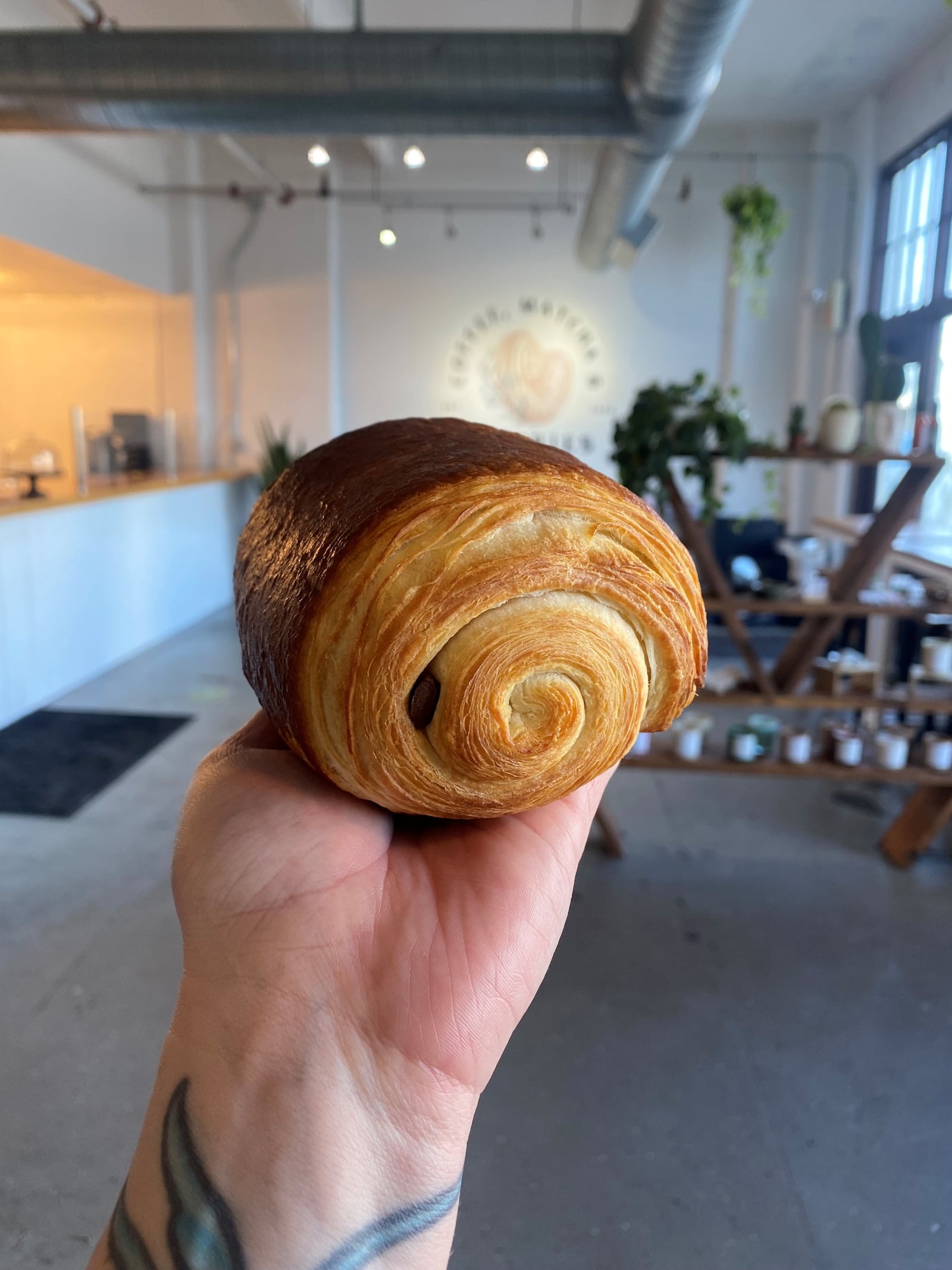 Val's Bakery will offer several new pastries at their new location in downtown Dayton including this Pain au Chocolat (CONTRIBUTED PHOTO).