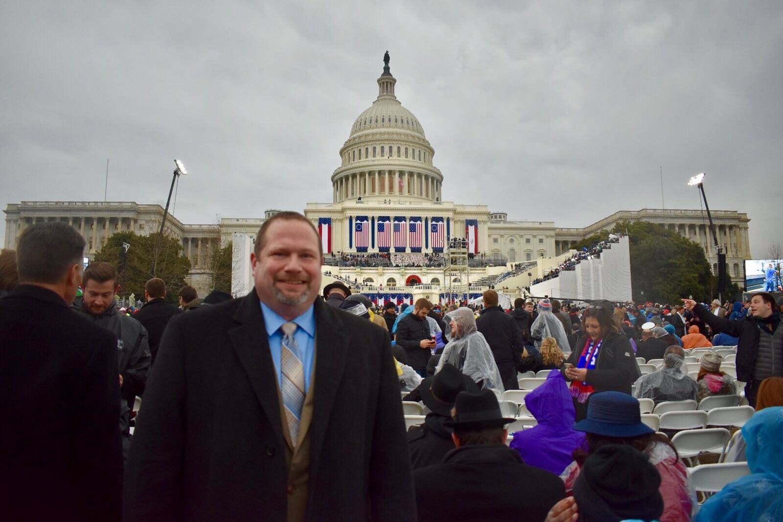 Scott Naill, a teacher from Clark County, attended the inauguration of Donald Trump as president on Friday. CONTRIBUTED