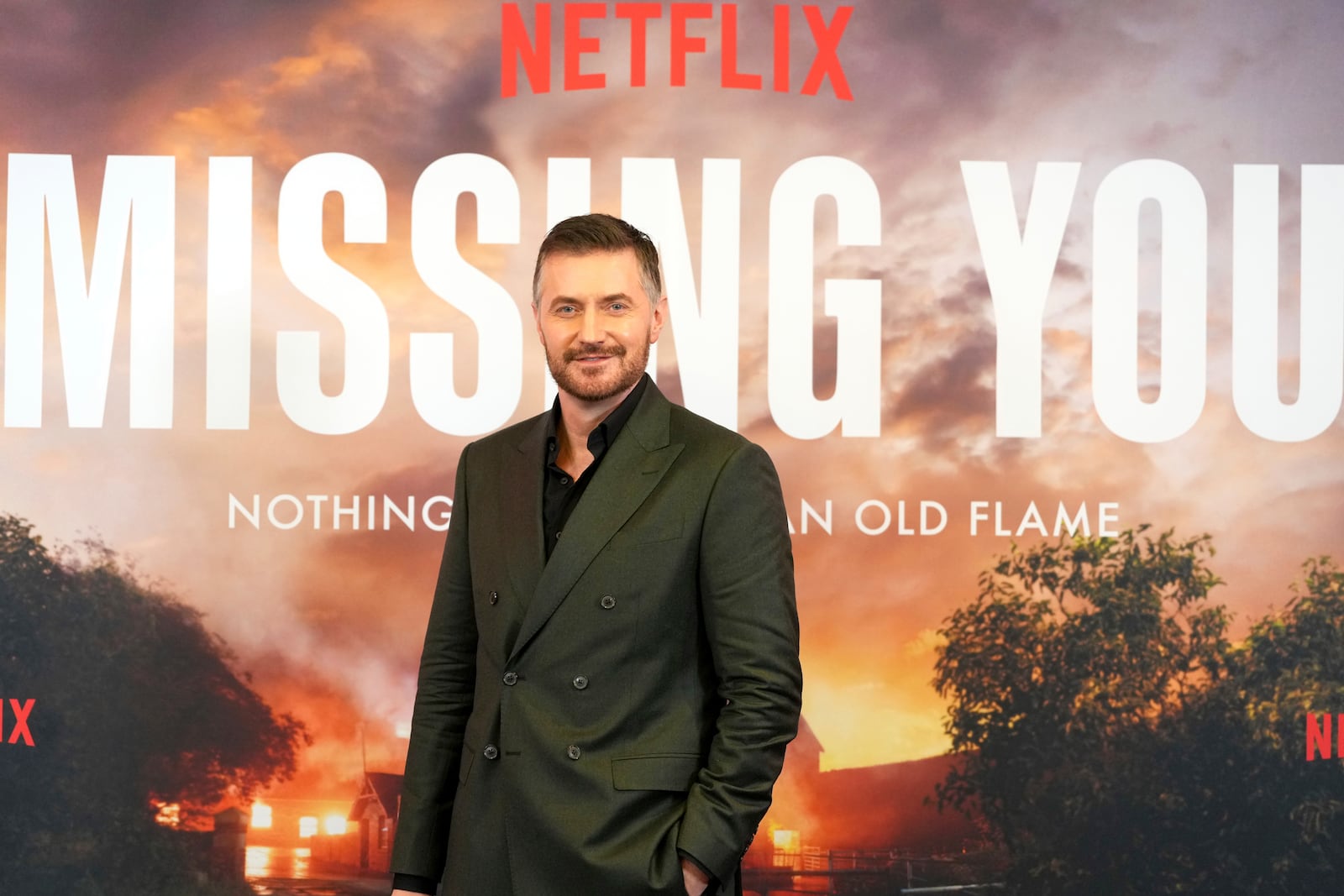 Richard Armitage poses for photographers at a photo call for the television series Missing You, Wednesday, Nov. 6, 2024, in London. (AP Photo/Kirsty Wigglesworth)