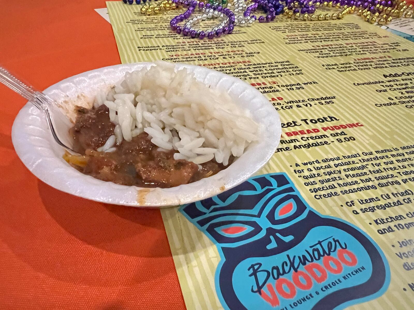 Jambalaya from Backwater Voodoo in Miamisburg was featured at Sneak Peek to Winter Restaurant Week.