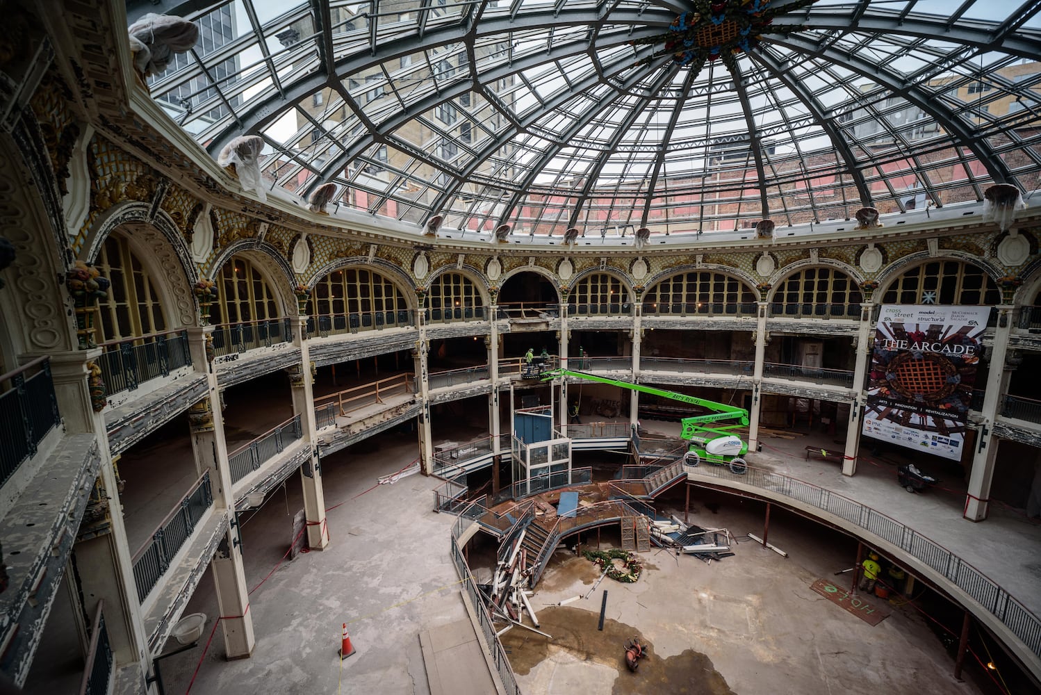 PHOTOS: The latest construction progress on the Dayton Arcade