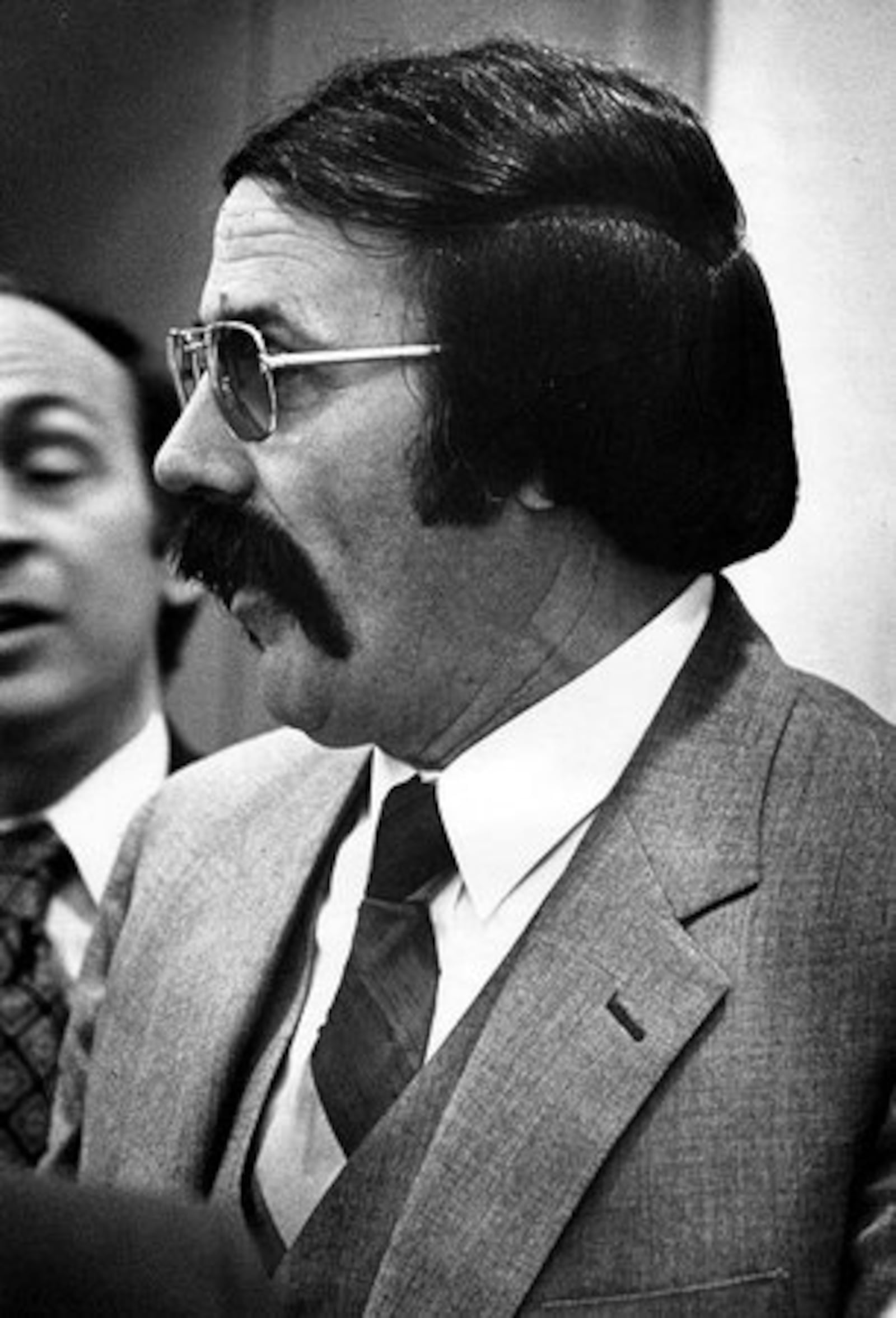 William E. Stepp, former drag racer as well as gangster. Photo from 1980 when he had been indicted on Federal charges.