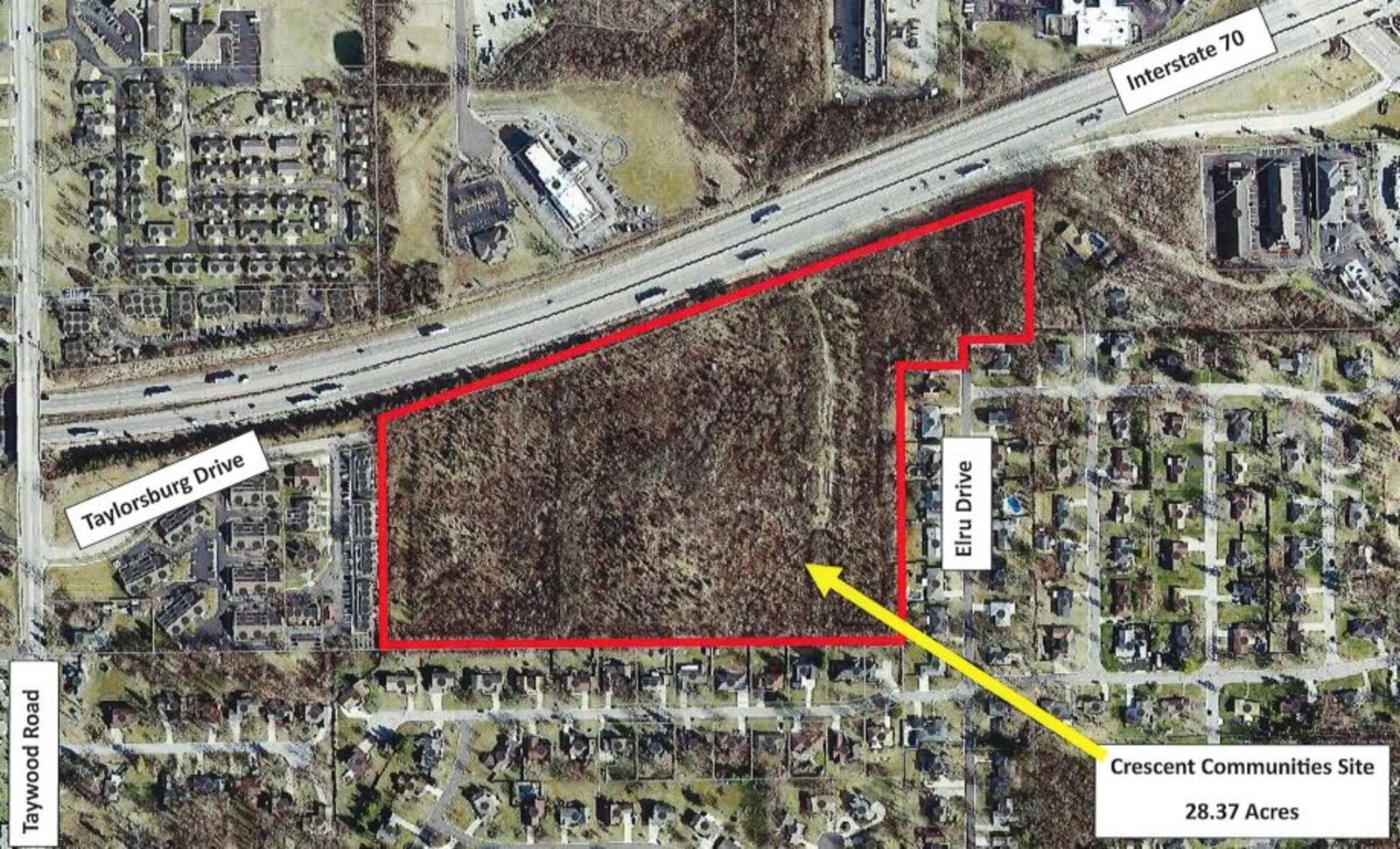 A developer has submitted plans to the city of Englewood for approval to rezone a 28-acre piece of land for construction of a new single-family housing development. CONTRIBUTED