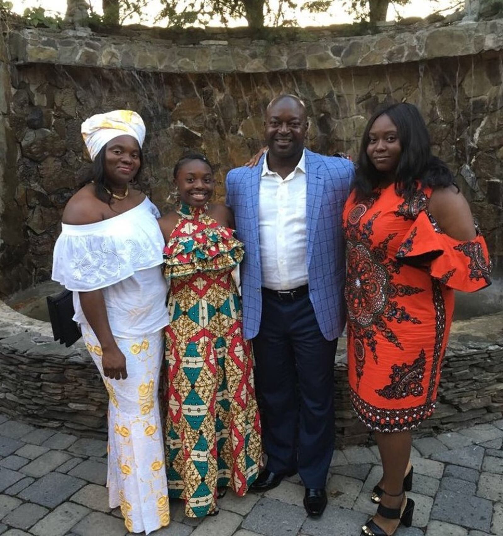 Theresa Barnes (left) with her husband Samuel and daughters and Samenah and Samyatta. The family opened Eden Spice in early January 2019. CONTRIBUTED