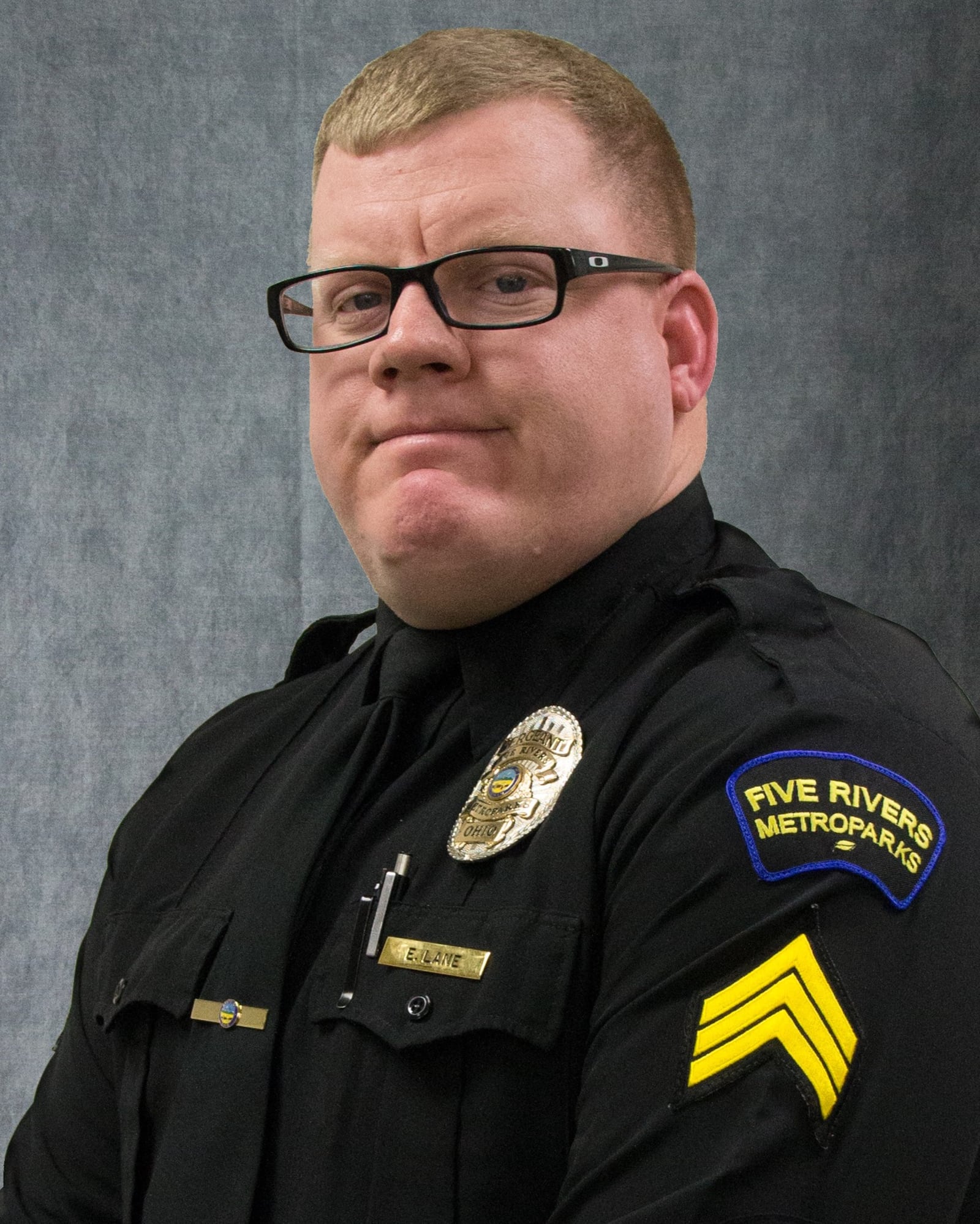 Ohio Parks and Recreation Association’s has named  Sgt. Eric Lane  (pictured) and rangers Elyzabeth McDonald, Rebecca Dieker,  Kyl Caldwell, Amanda Chiles,  Scott Janicki and Cory Reis  Professionals of the Year for efforts during the Oregon District mass shooting.