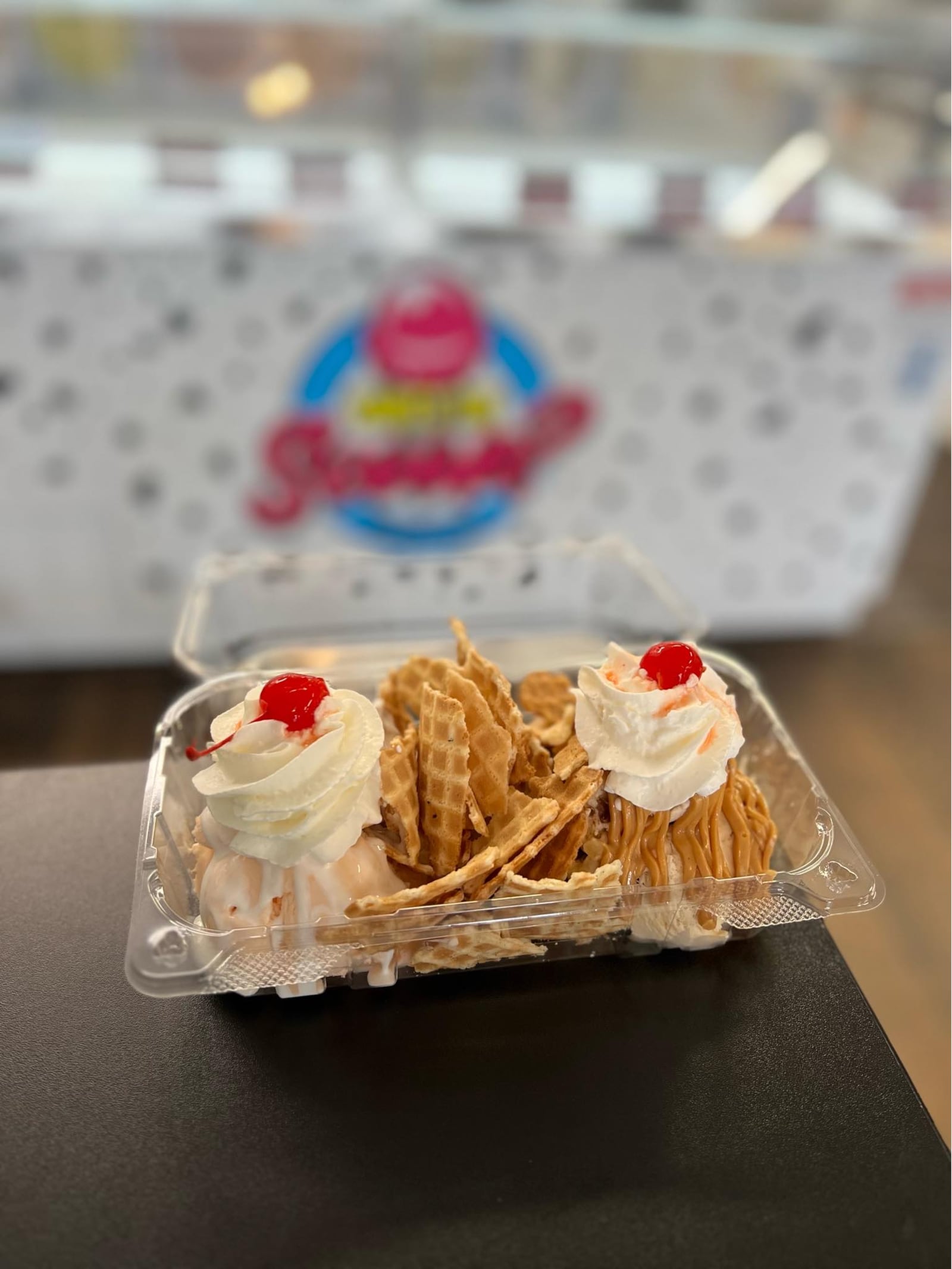 What’s The Scoop, located at 230 Market St. in Brookville, has ice cream nachos (CONTRIBUTED PHOTO).