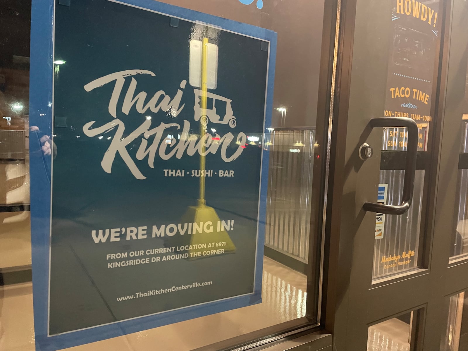 Thai Kitchen, located at 8971 Kingsridge Drive in Miami Twp., is moving about a mile down the road to the former space of Rusty Taco.