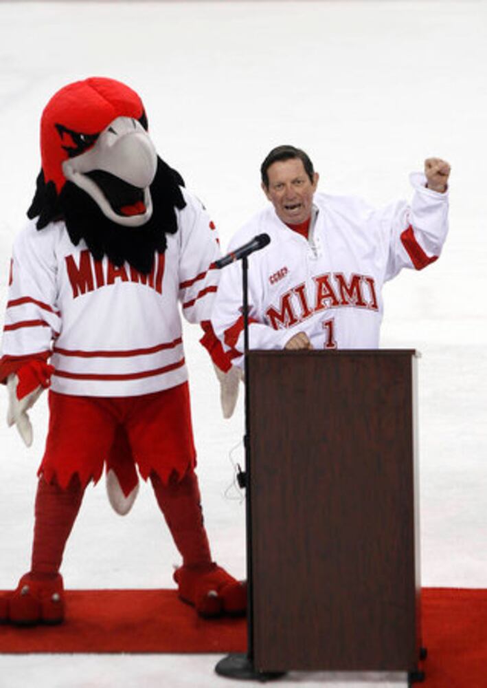 Miami hockey pep rally