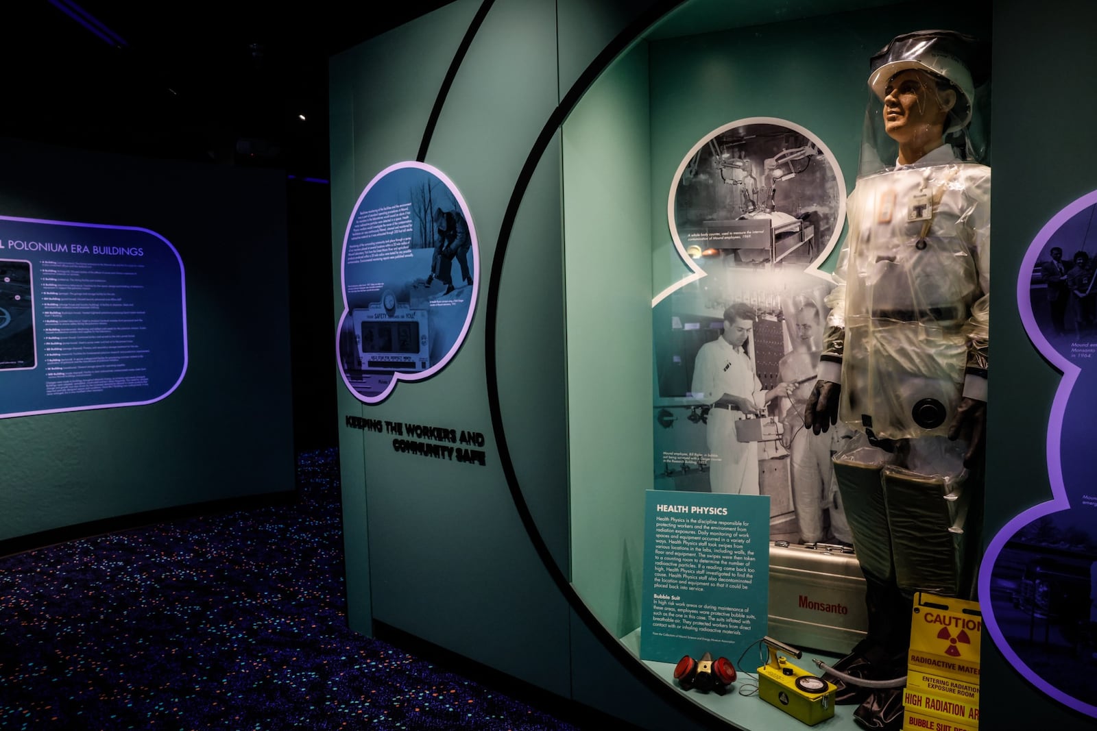 This is one of many exhibition at the Mound Cold War Discovery Center in Miamisburg. The center is in danger of close because of lack of funding. Jim Noelker/Staff