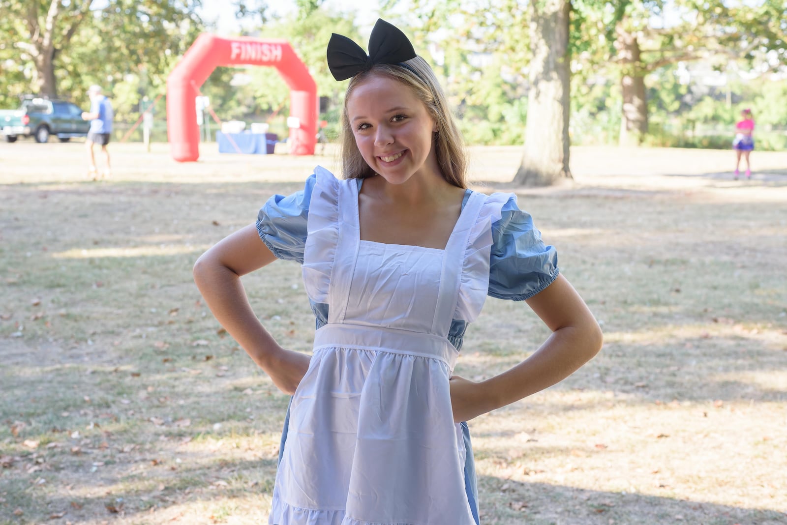 Dayton’s Island MetroPark was host to the first Rabbit Hole Romp 5K on Sunday, Sept. 22, 2024. Participants were encouraged to wear Alice in Wonderland themed costumes. The race raised money for the Dayton Book Fair’s downtown Dayton Rabbit Hole Books store building fund. TOM GILLIAM / CONTRIBUTING PHOTOGRAPHER