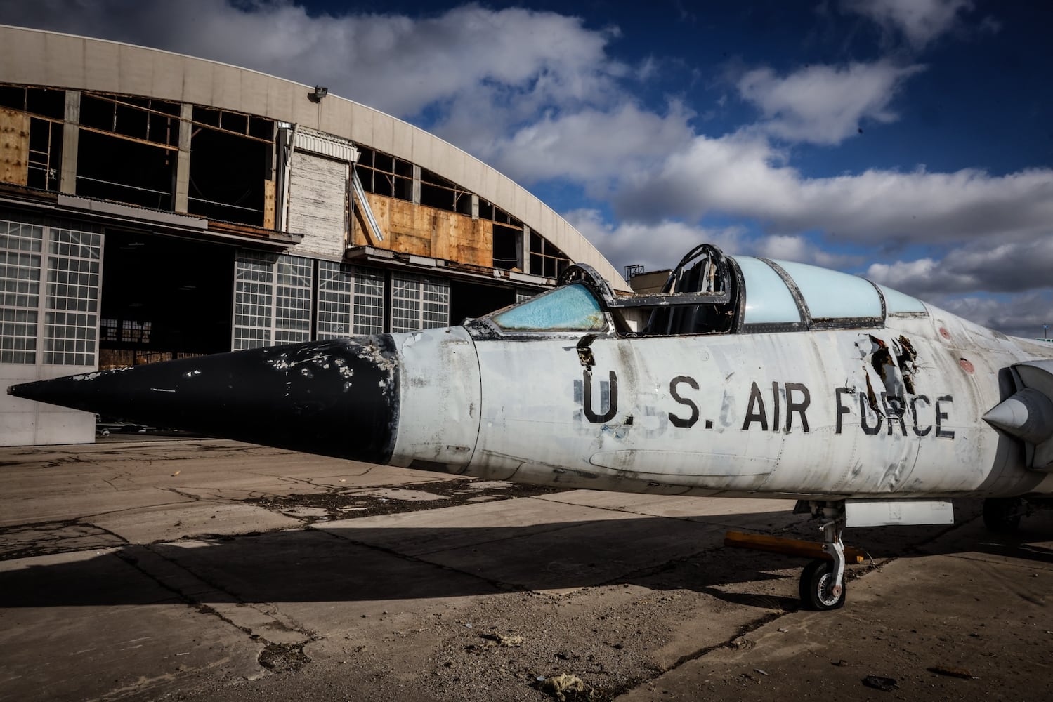 Wind damage at WPAFB