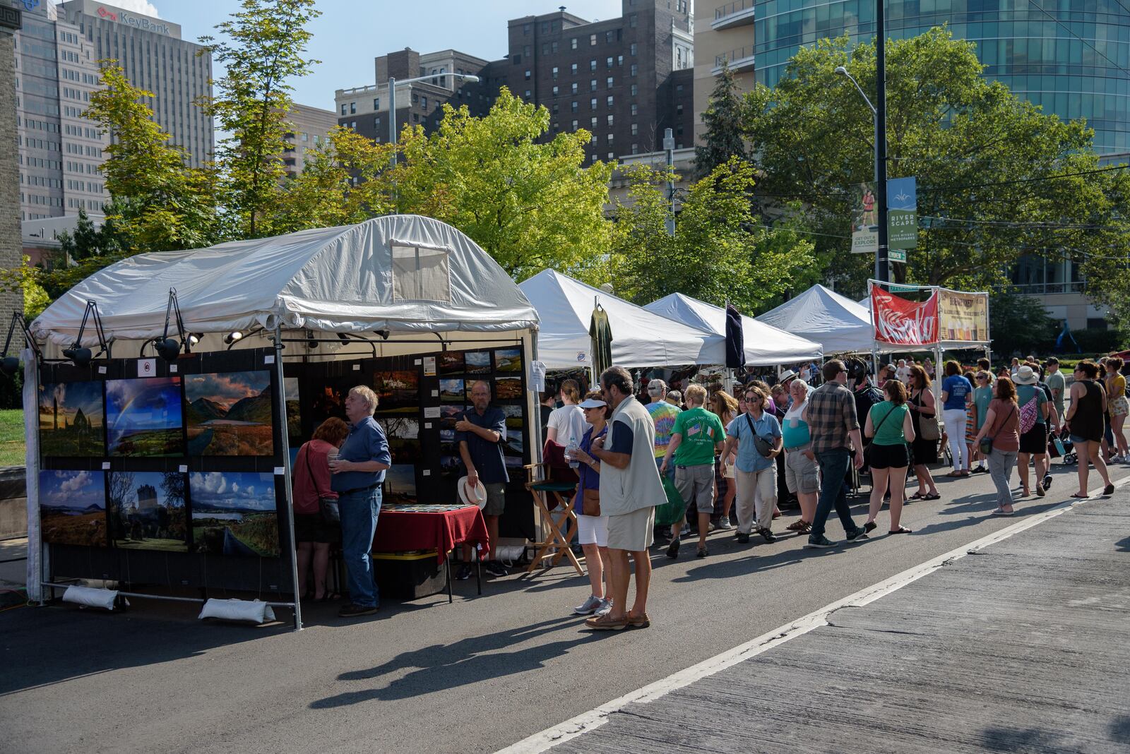 The Dayton Celtic Festival took over downtown at Riverscape MetroPark and the surrounding areas from Friday, July 26 to Sunday July, 28. The free festival featured workshops, vendors, food, beer, children’s activities and Irish music. TOM GILLIAM / CONTRIBUTING PHOTOGRAPHER