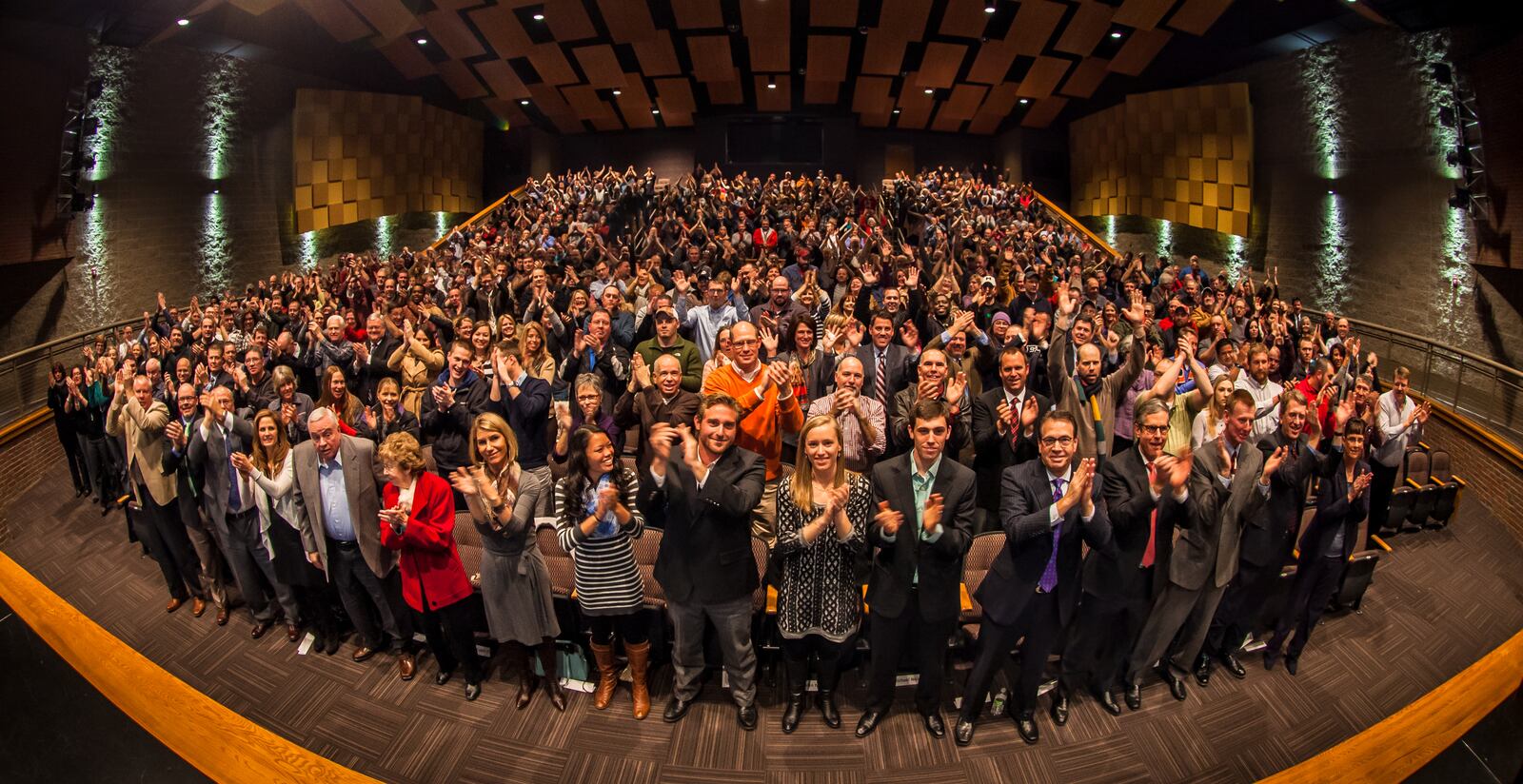 Henny Penny’s leaders gathered the whole company workforce to Eaton High School’s auditorium in January 2015 to announce the new employee-ownership plan. CONTRIBUTED PHOTO